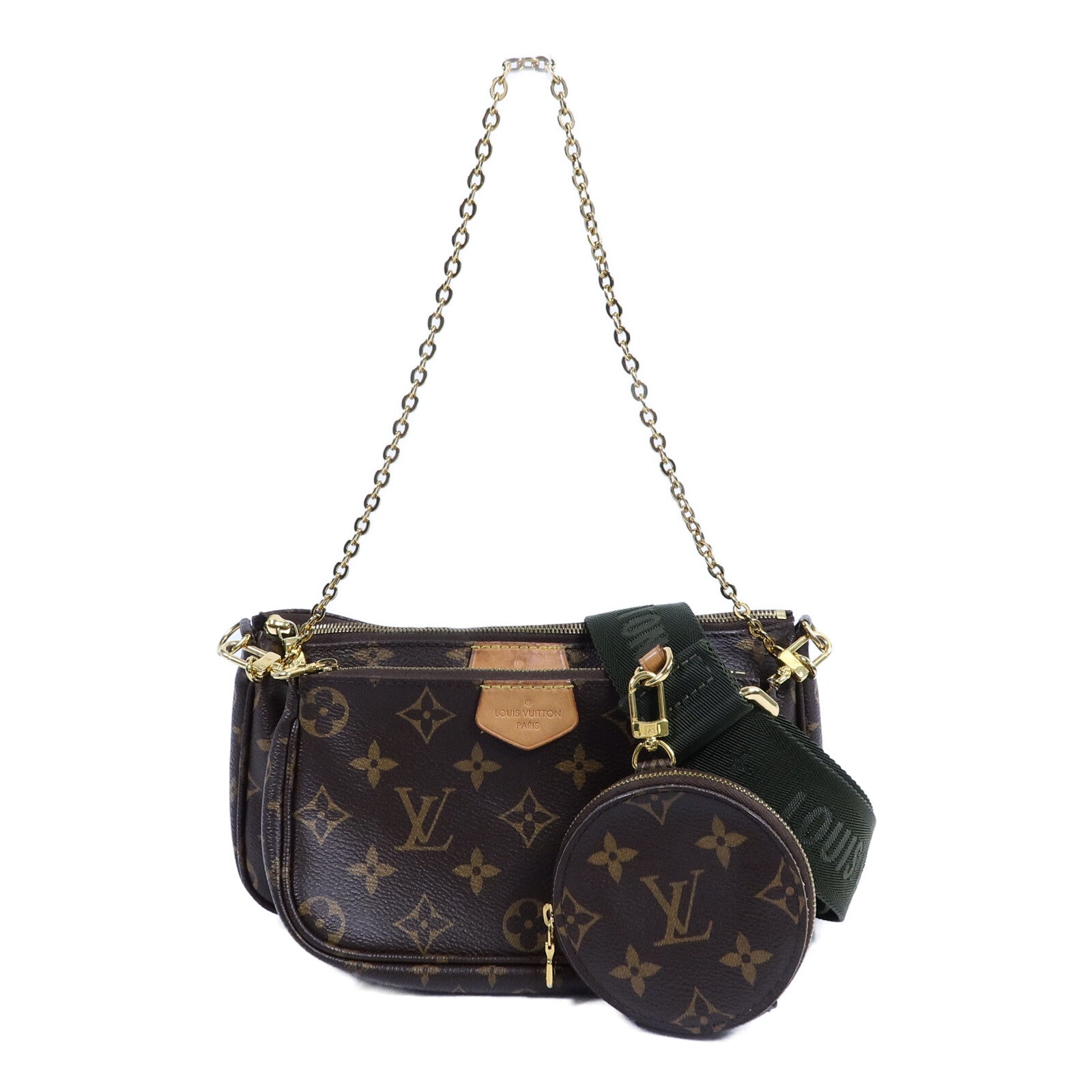 LOUIS VUITTON Monogram Multi Pochette Accessoires金扣肩背袋