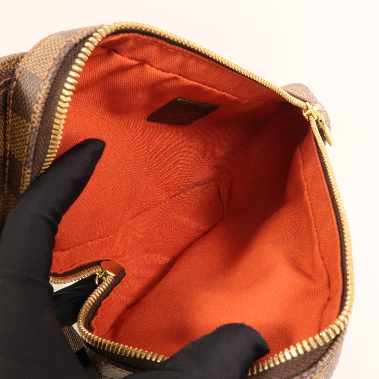 LOUIS VUITTON Damier Geronimos金扣腰包
