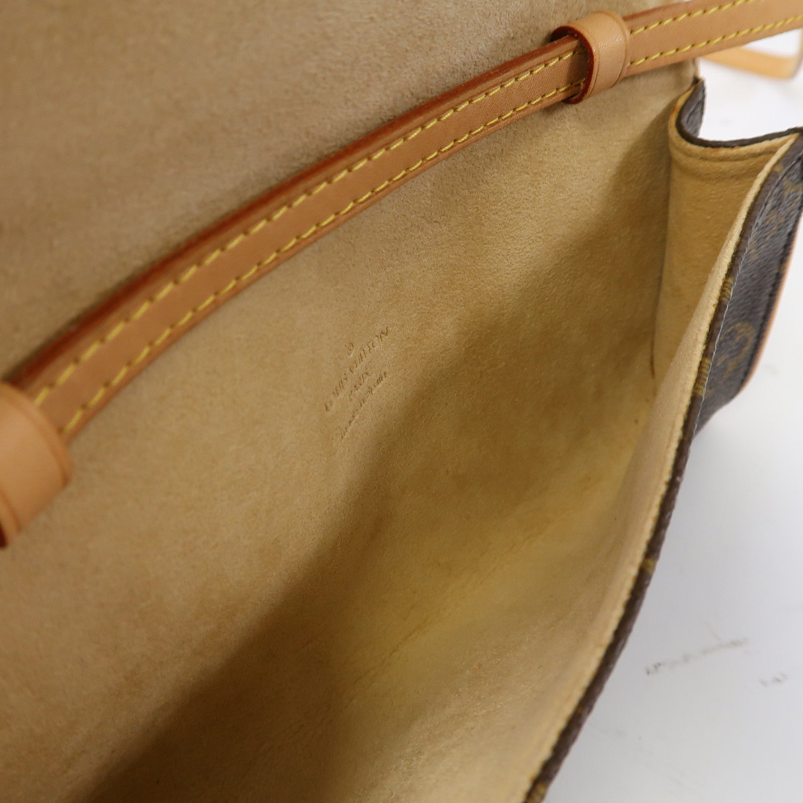LOUIS VUITTON Monogram Pochette Twin PM金扣肩背袋啡色