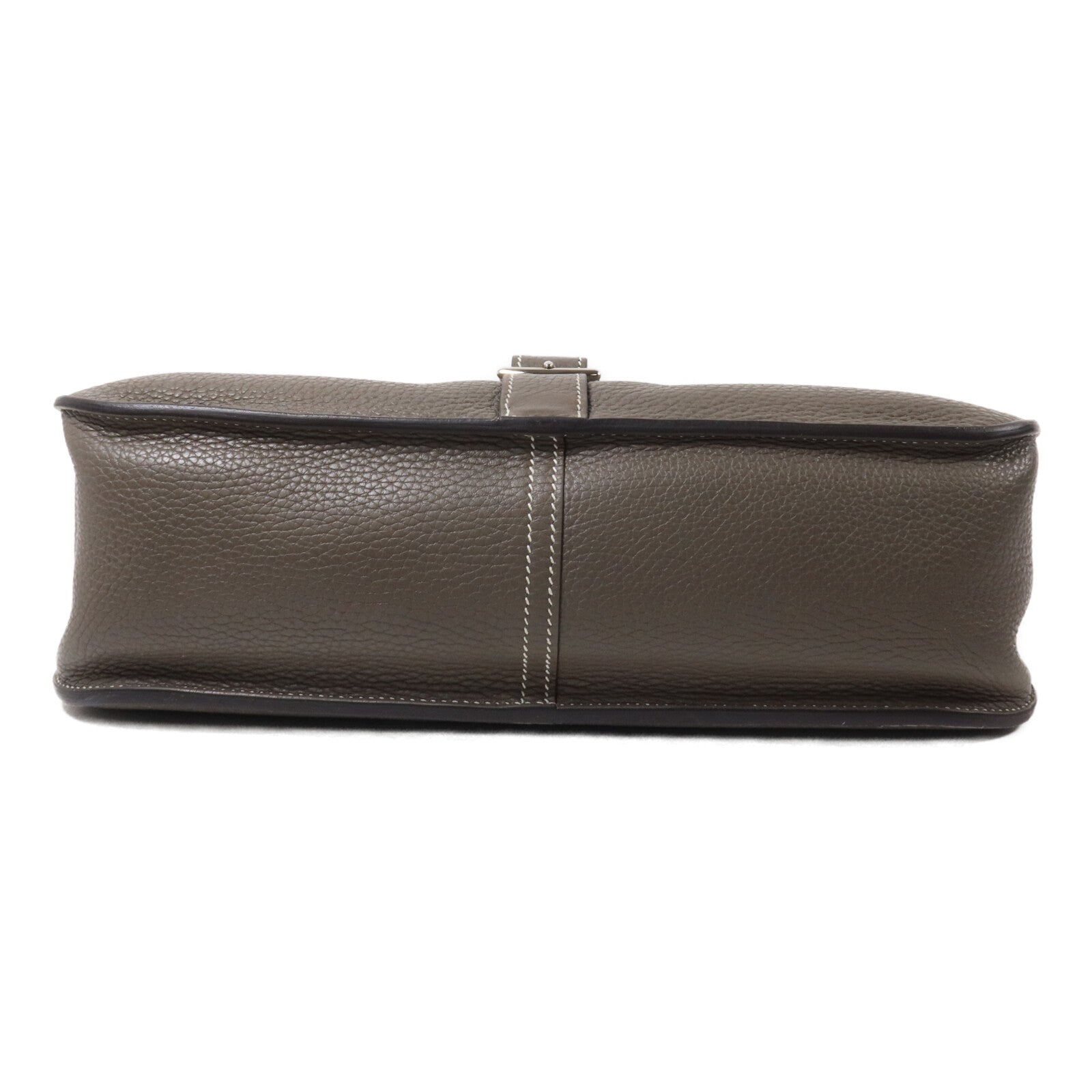 HERMES Clemence皮革Halzan 31手挽肩背兩用袋Etain