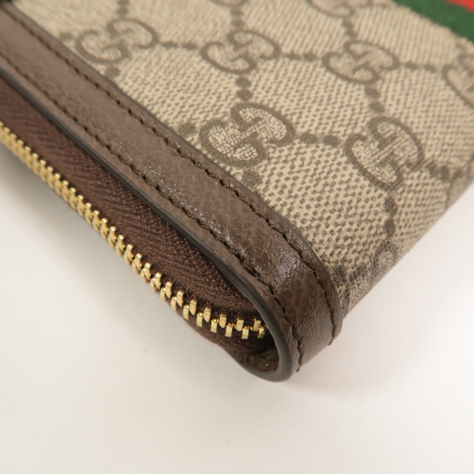 GUCCI 塗層帆布Zipper Long Wallet長錢包
