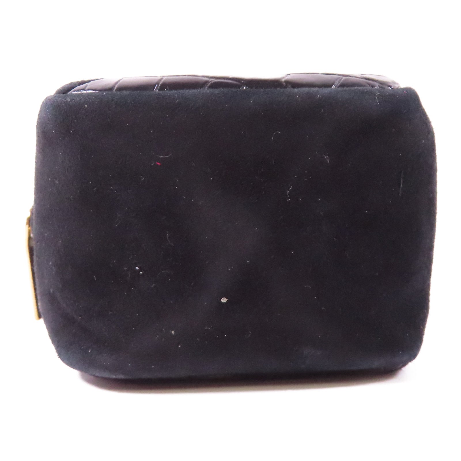 SAINT LAURENT 牛皮皮革Coin purse金扣鎖匙包黑色