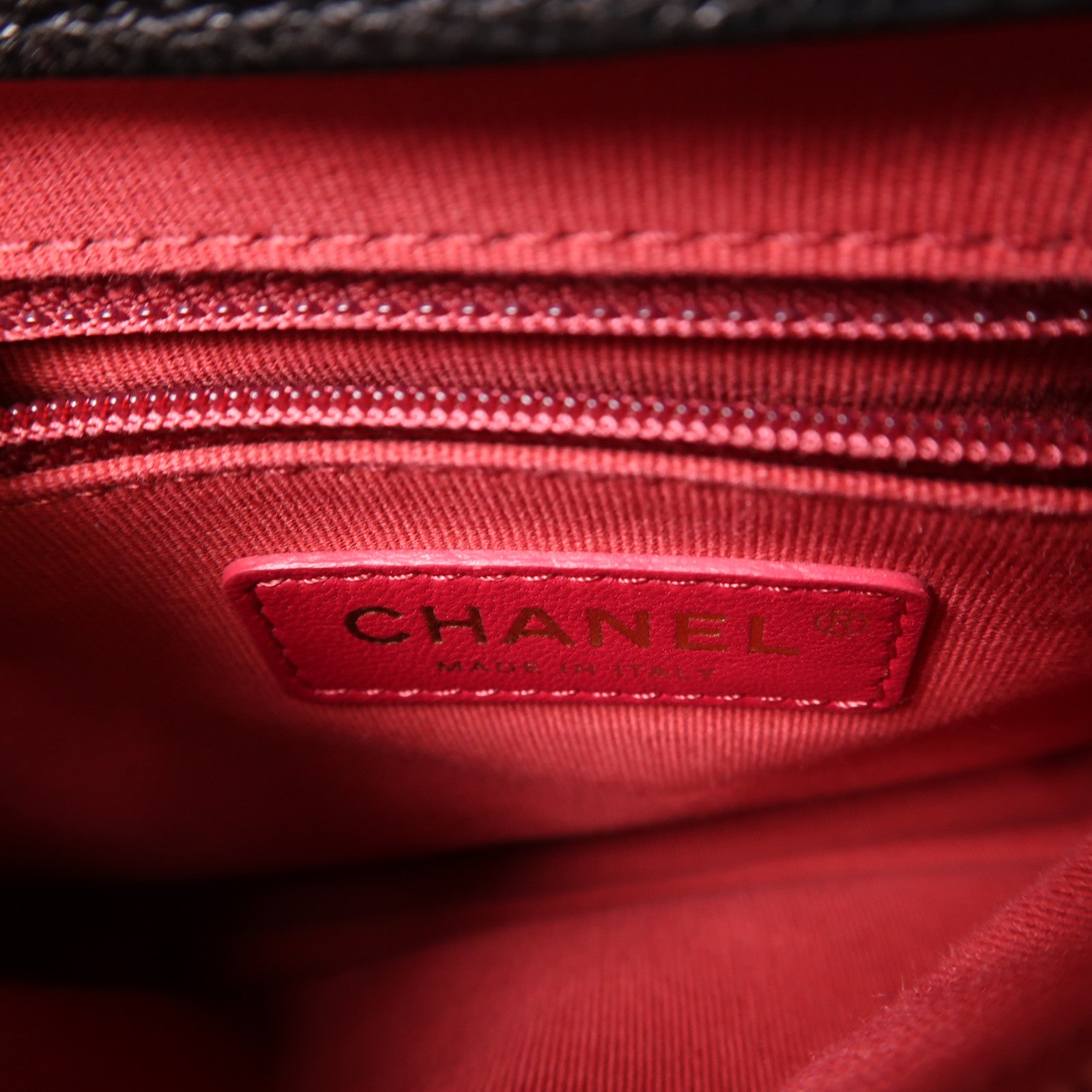 CHANEL 牛皮皮革Shoulder Bag金扣鏈帶手挽肩背兩用袋黑色