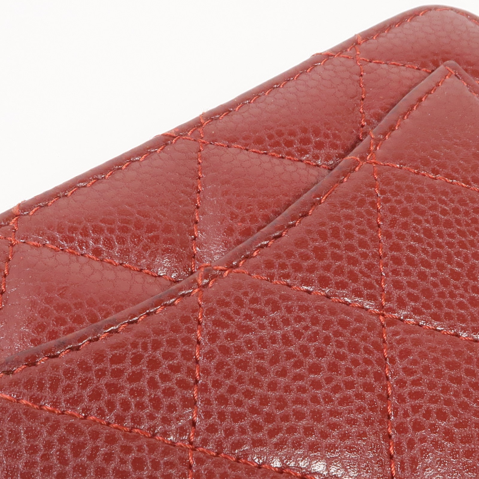 CHANEL 牛皮皮革Wallet銀扣錢包