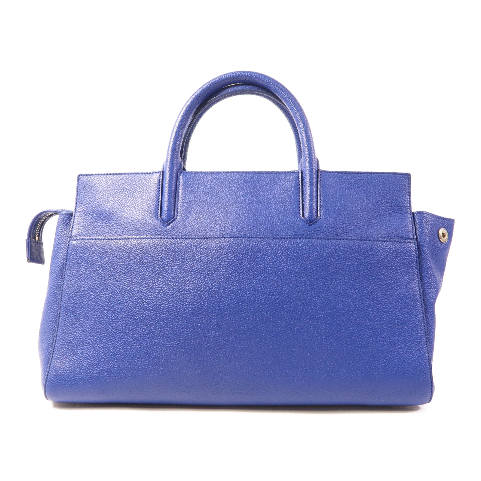 SAINT LAURENT 牛皮皮革Cabas Rive Gauche銀扣手挽肩背兩用袋