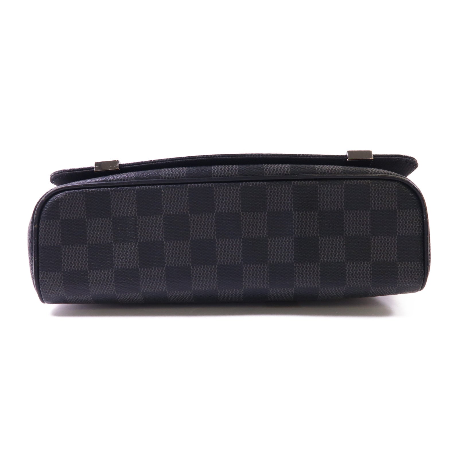 LOUIS VUITTON Damier Graphite Distrist PM銀扣肩背袋