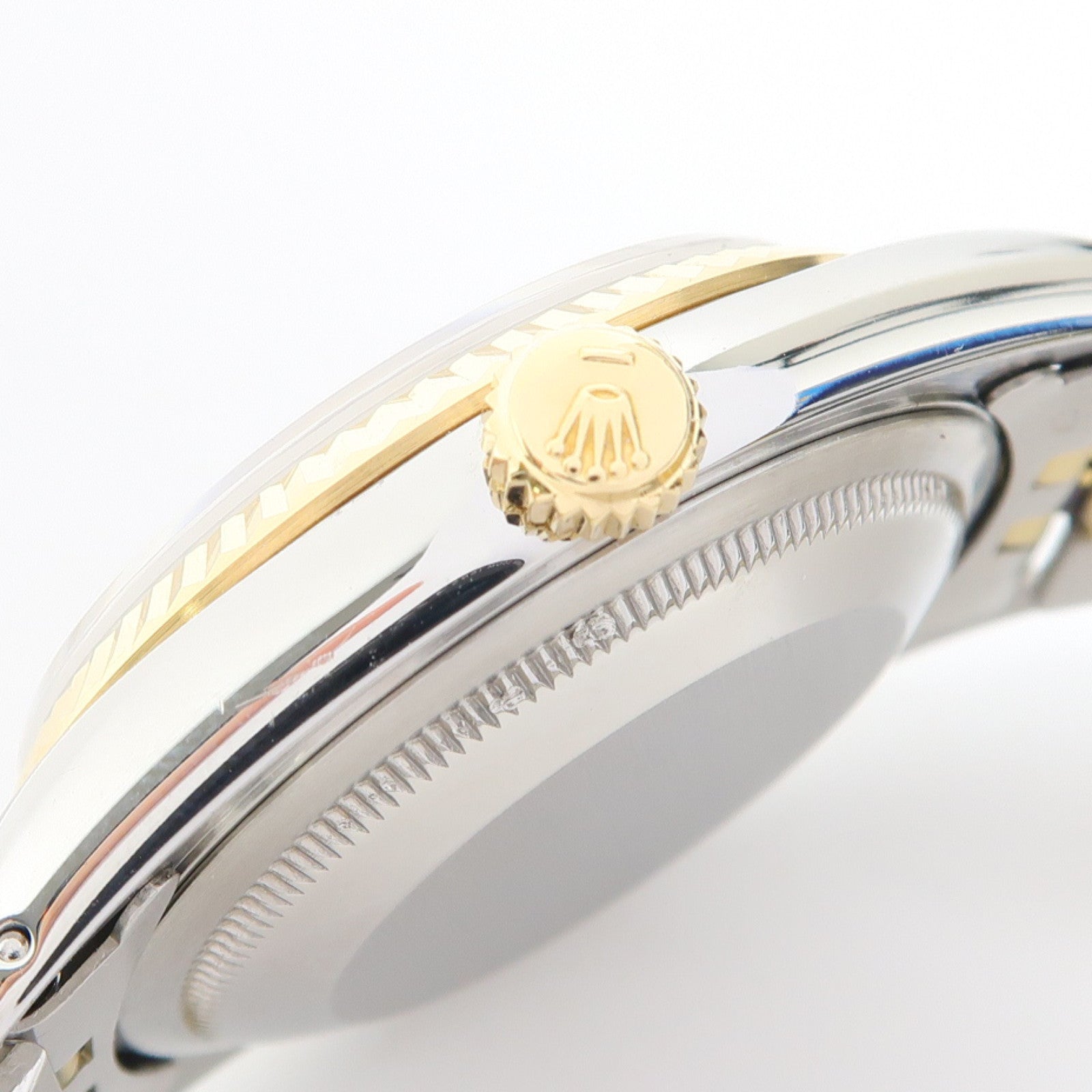 ROLEX Datejust不鏽鋼/18K黃金手錶自動機芯灰色