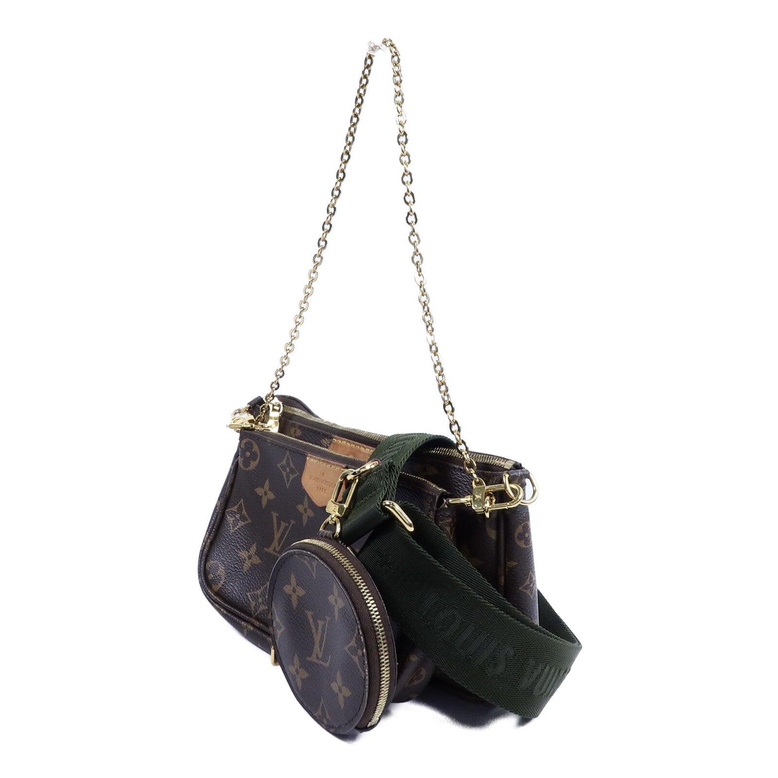 LOUIS VUITTON Monogram Multi Pochette Accessoires金扣肩背袋