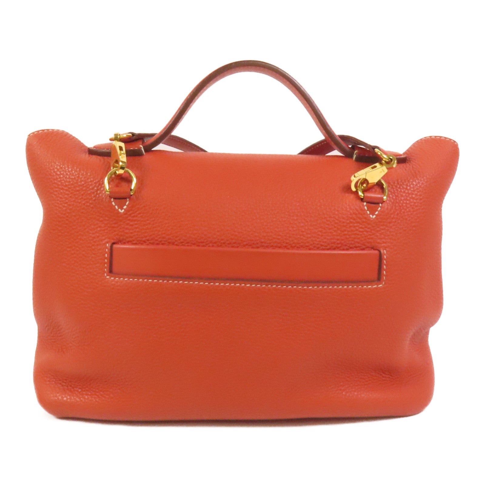 HERMES Togo皮革24/24 29cm金扣手挽肩背兩用袋Sanguine