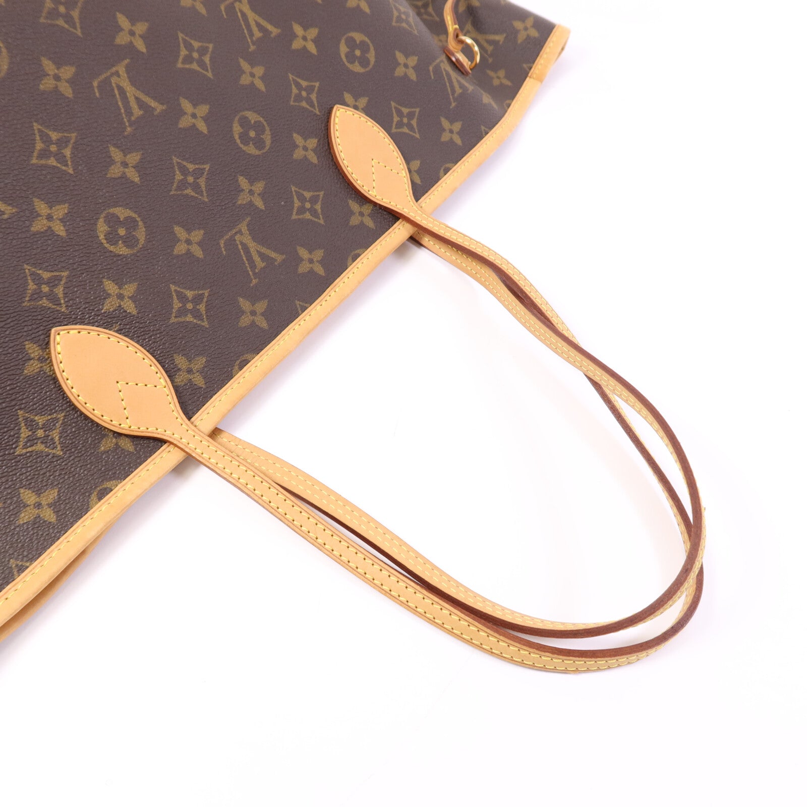 LOUIS VUITTON Monogram Neverfull GM金扣手挽袋