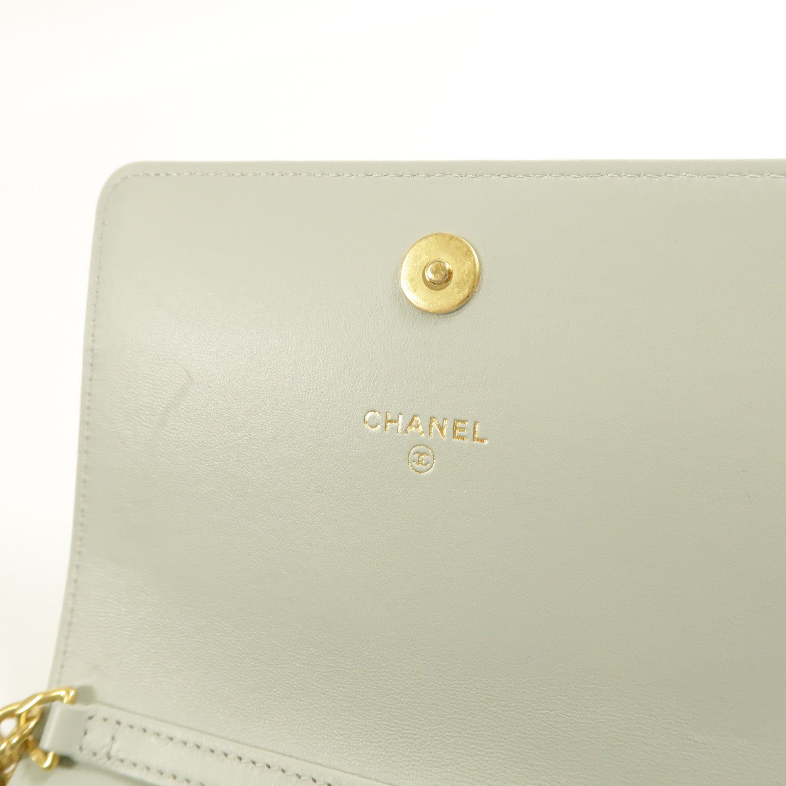 CHANEL 【激減優惠】羊皮皮革Chain Shoulder金扣鏈帶肩背袋