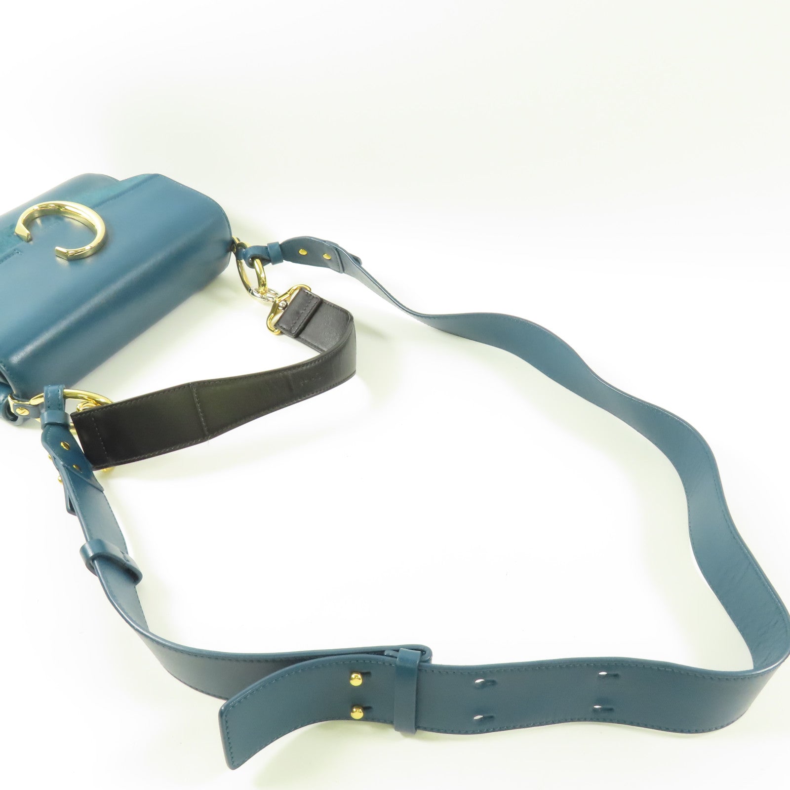Chloe 牛皮皮革2 way Shoulder Bag金扣手挽肩背兩用袋