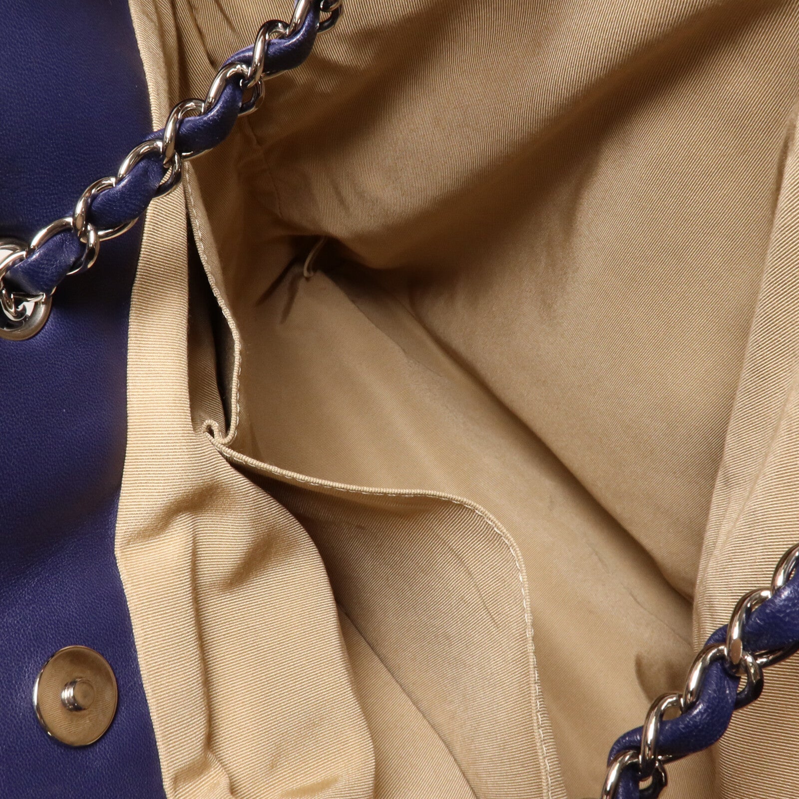 CHANEL 牛皮皮革Chain Shoulder鏈帶手挽肩背兩用袋