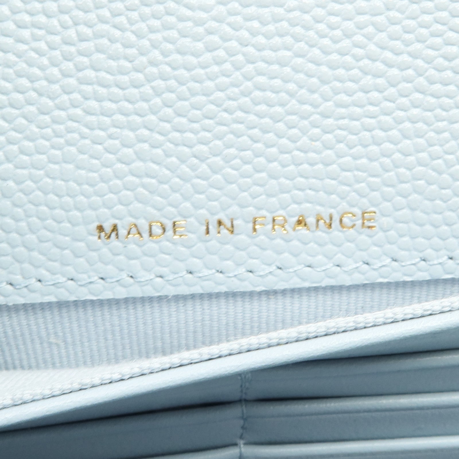CHANEL 牛皮皮革Long Wallet金扣長錢包