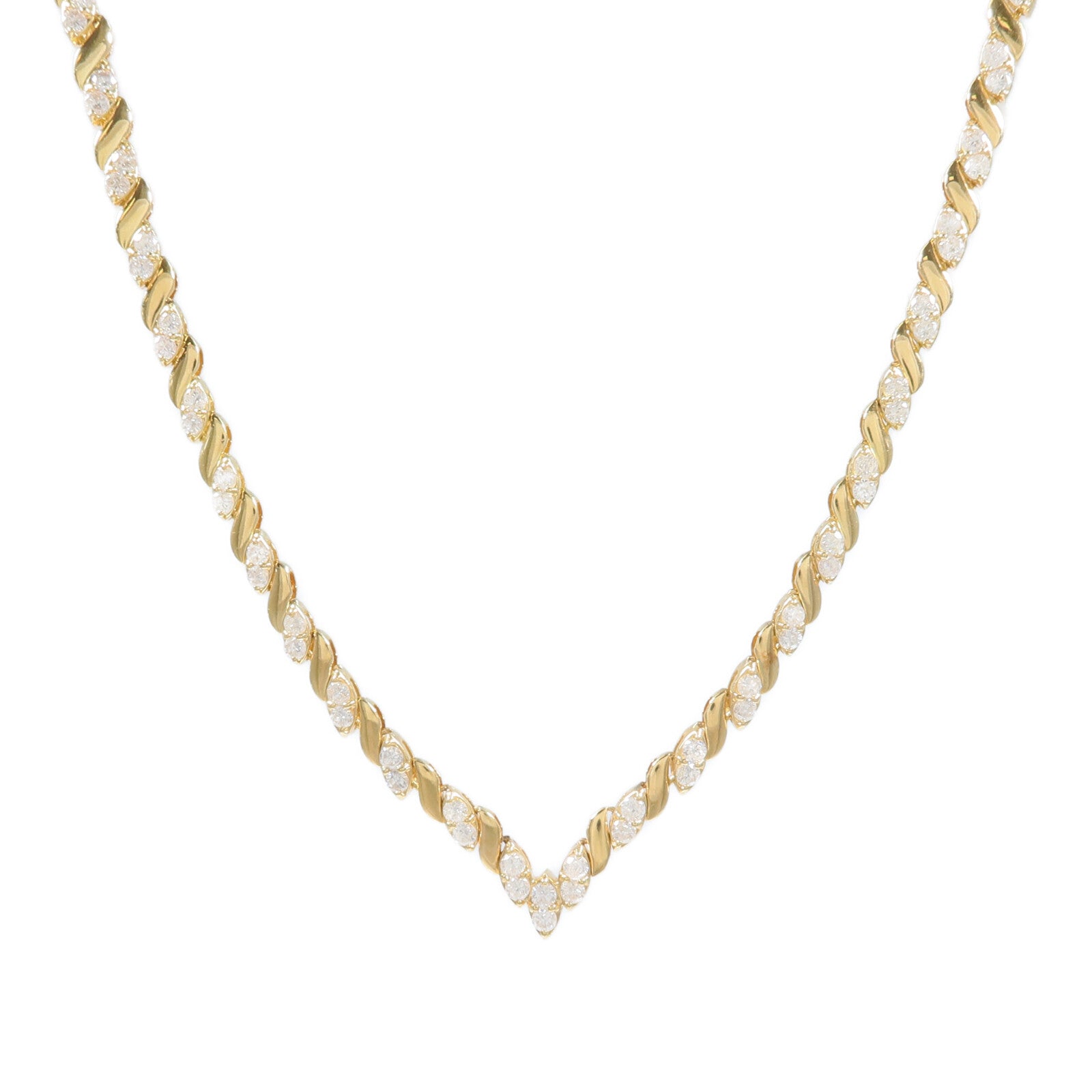 JEWELRY 18K黃金Diamond Necklace鑽石項鍊