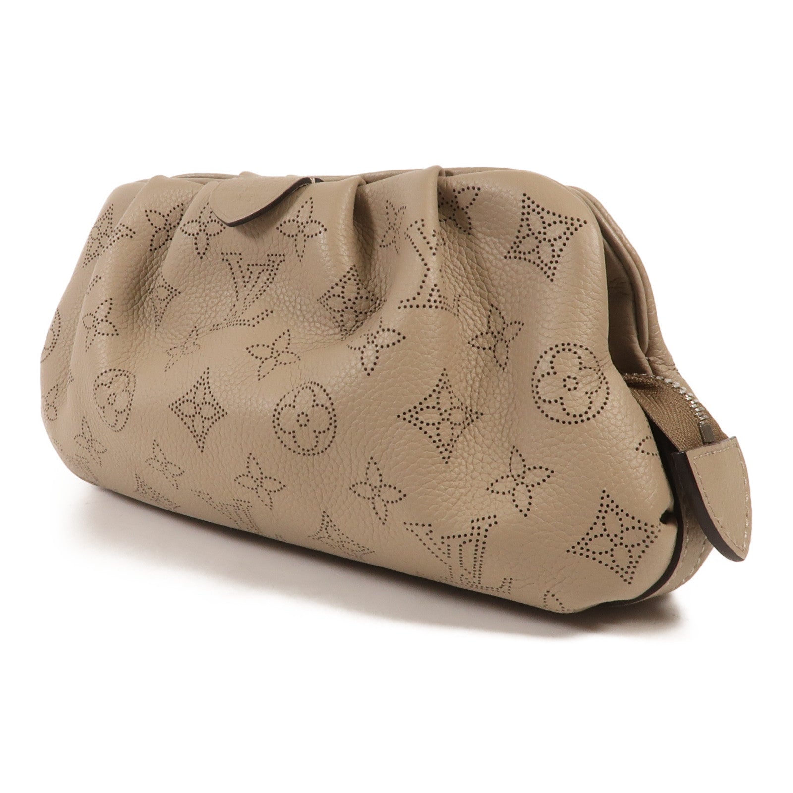 LOUIS VUITTON Mahina Scala Mini Pouch銀扣肩背袋
