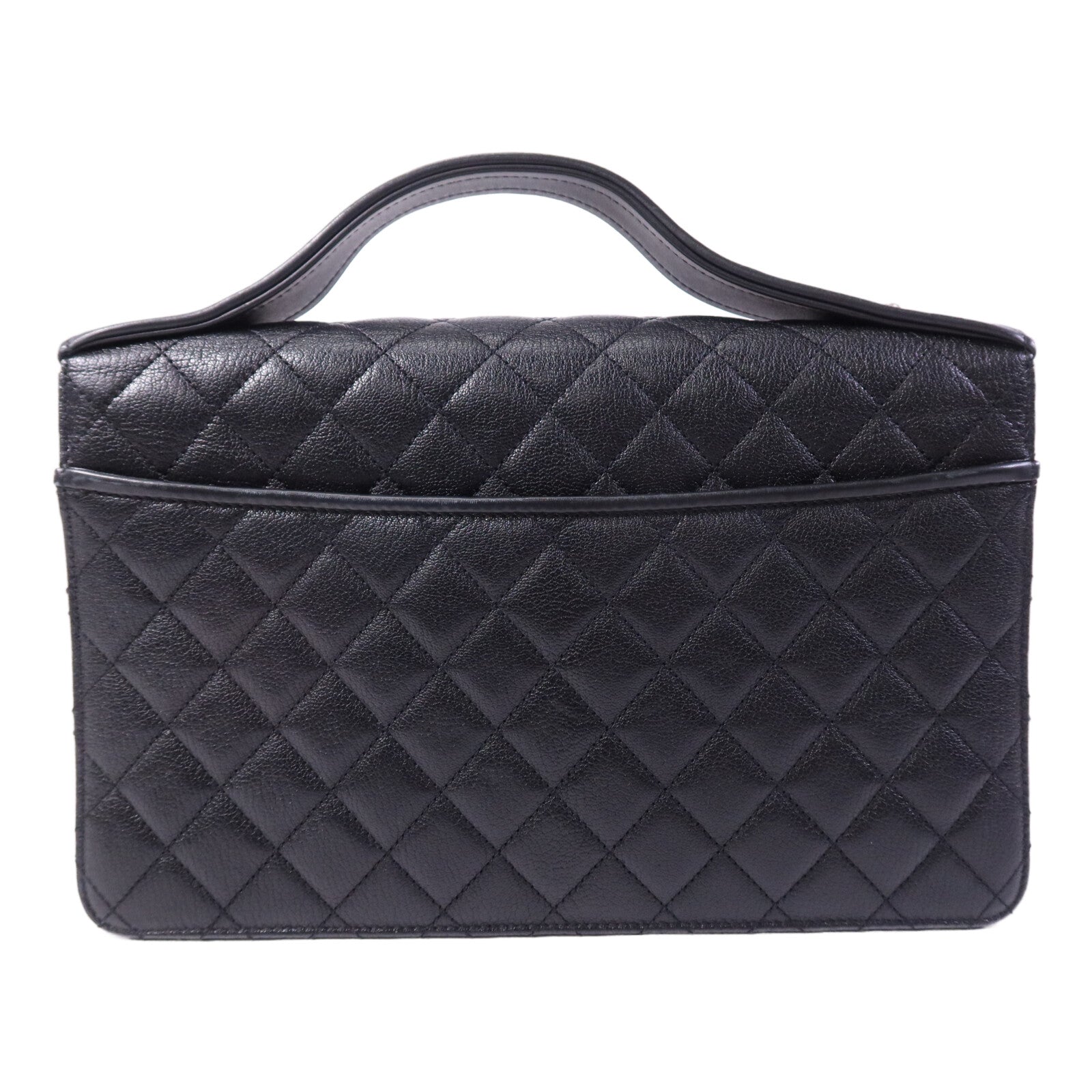 CHANEL 山羊皮皮革CC University Flap Bag鏈帶手挽肩背兩用袋