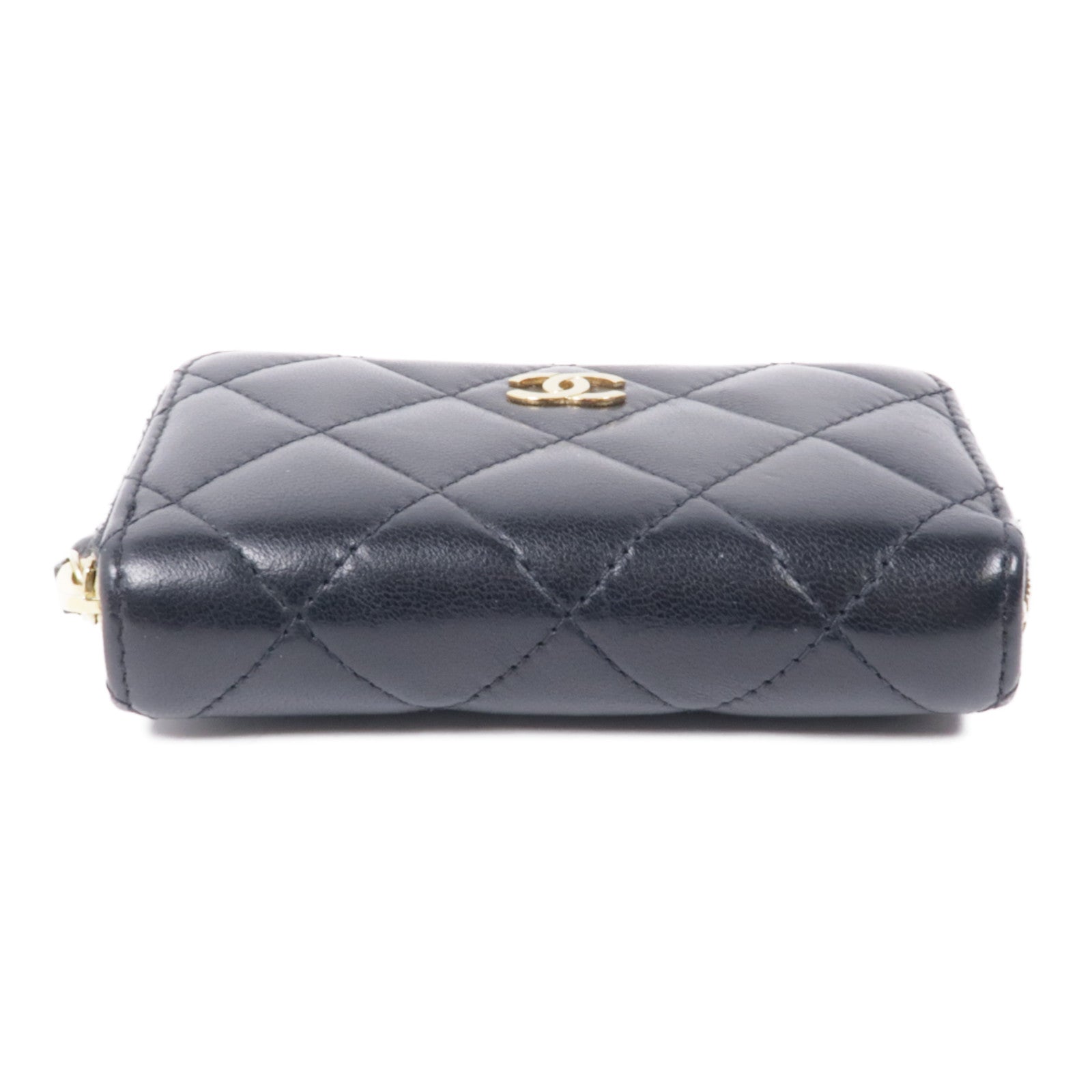 CHANEL 羊皮皮革Coin Purse金扣零錢包
