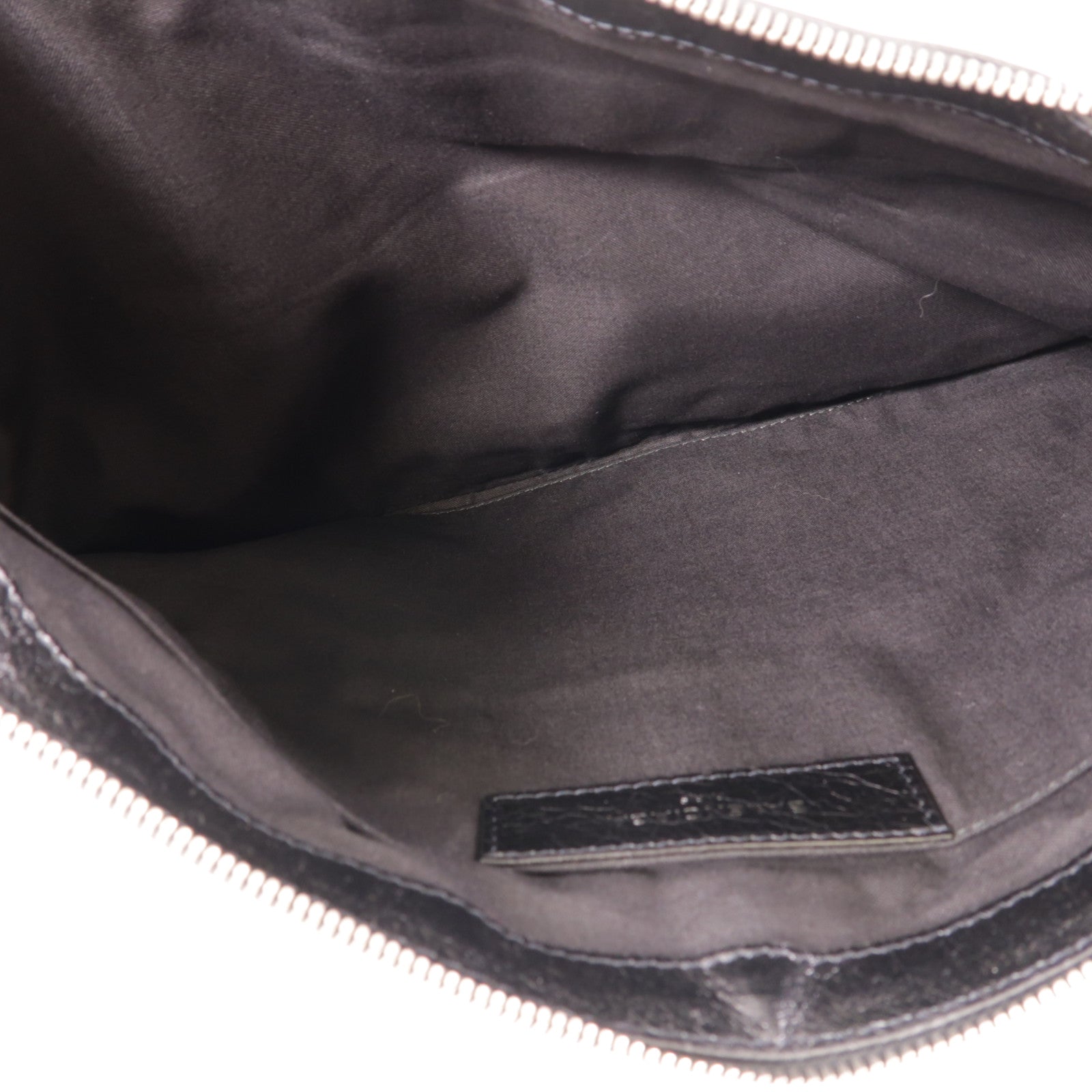 BALENCIAGA 牛皮皮革Clutch銀扣手拿包