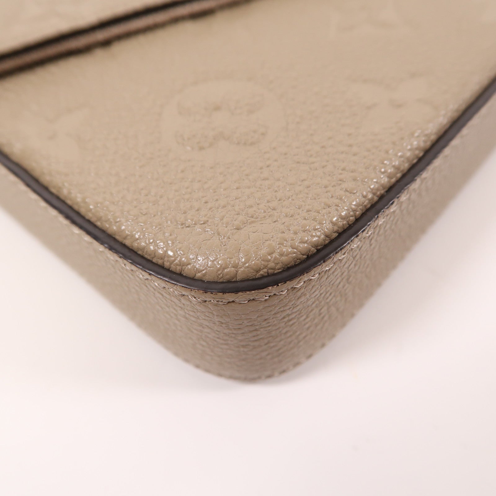 LOUIS VUITTON Monogram Empreinte Felicie Pochette金扣鏈帶肩背袋