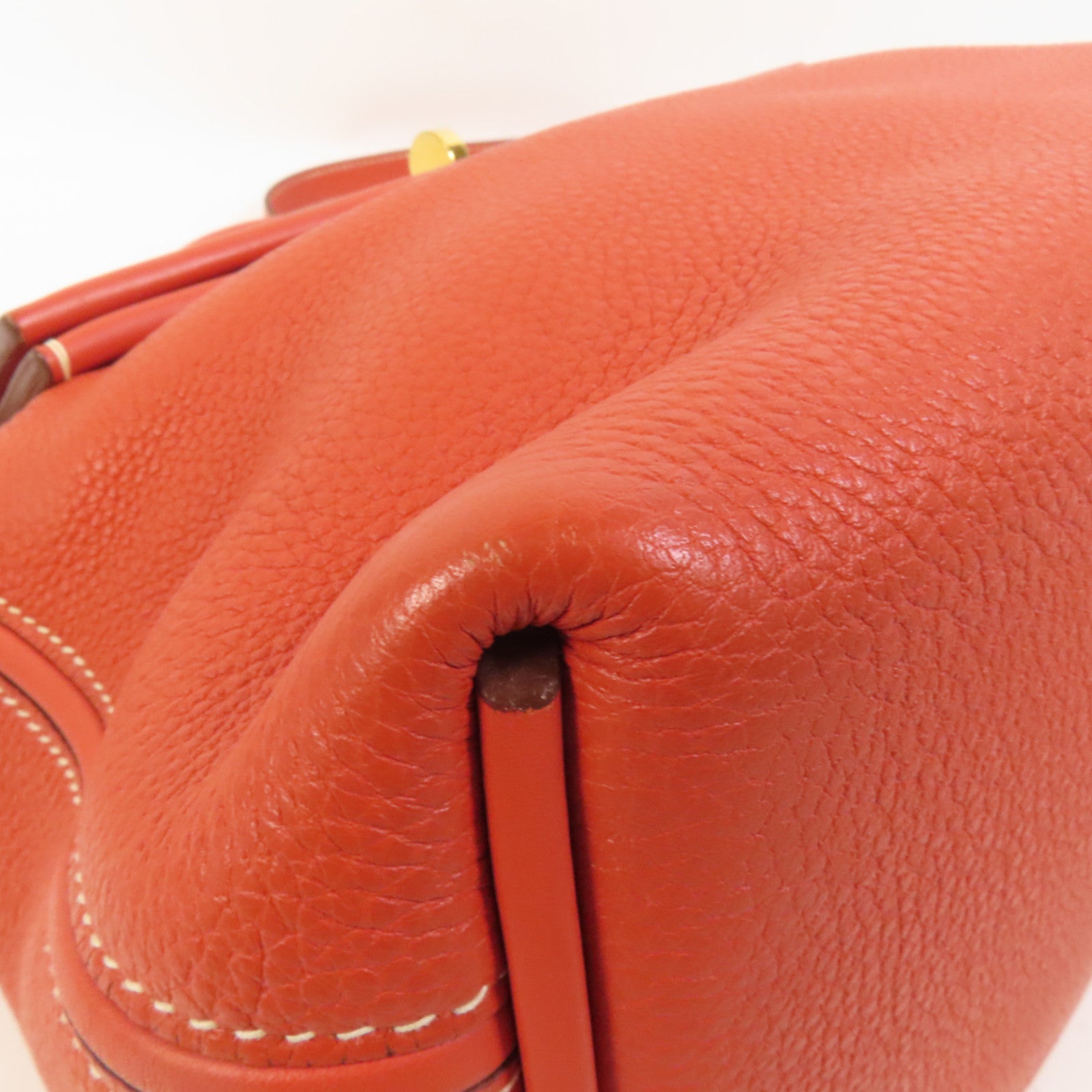 HERMES Togo皮革24/24 29cm金扣手挽肩背兩用袋Sanguine