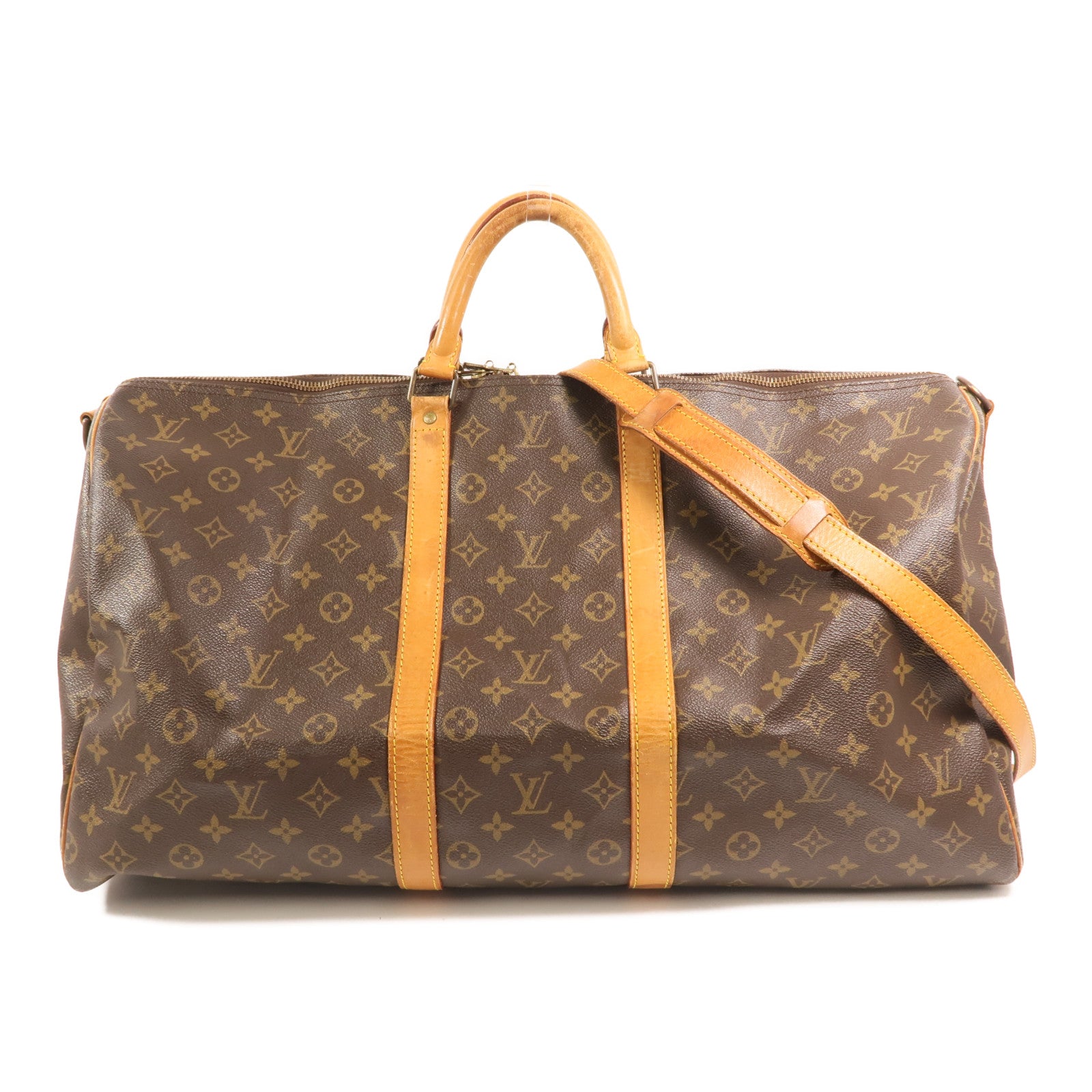LOUIS VUITTON Monogram Keepall 55手挽肩背兩用袋
