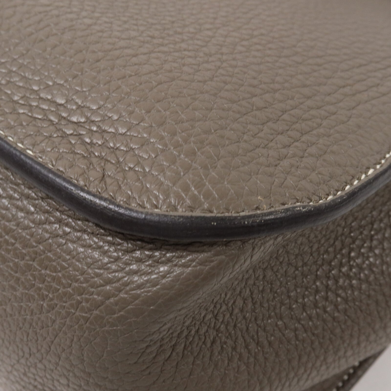 HERMES Clemence皮革Halzan 31手挽肩背兩用袋Etain
