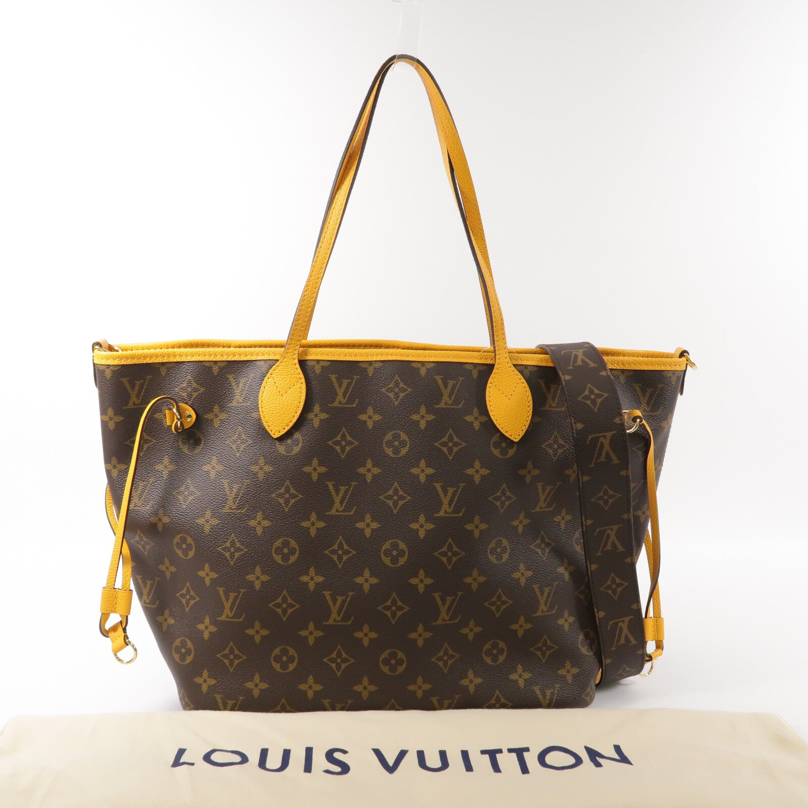 LOUIS VUITTON Monogram Neverfull Inside Out MM手挽肩背兩用袋