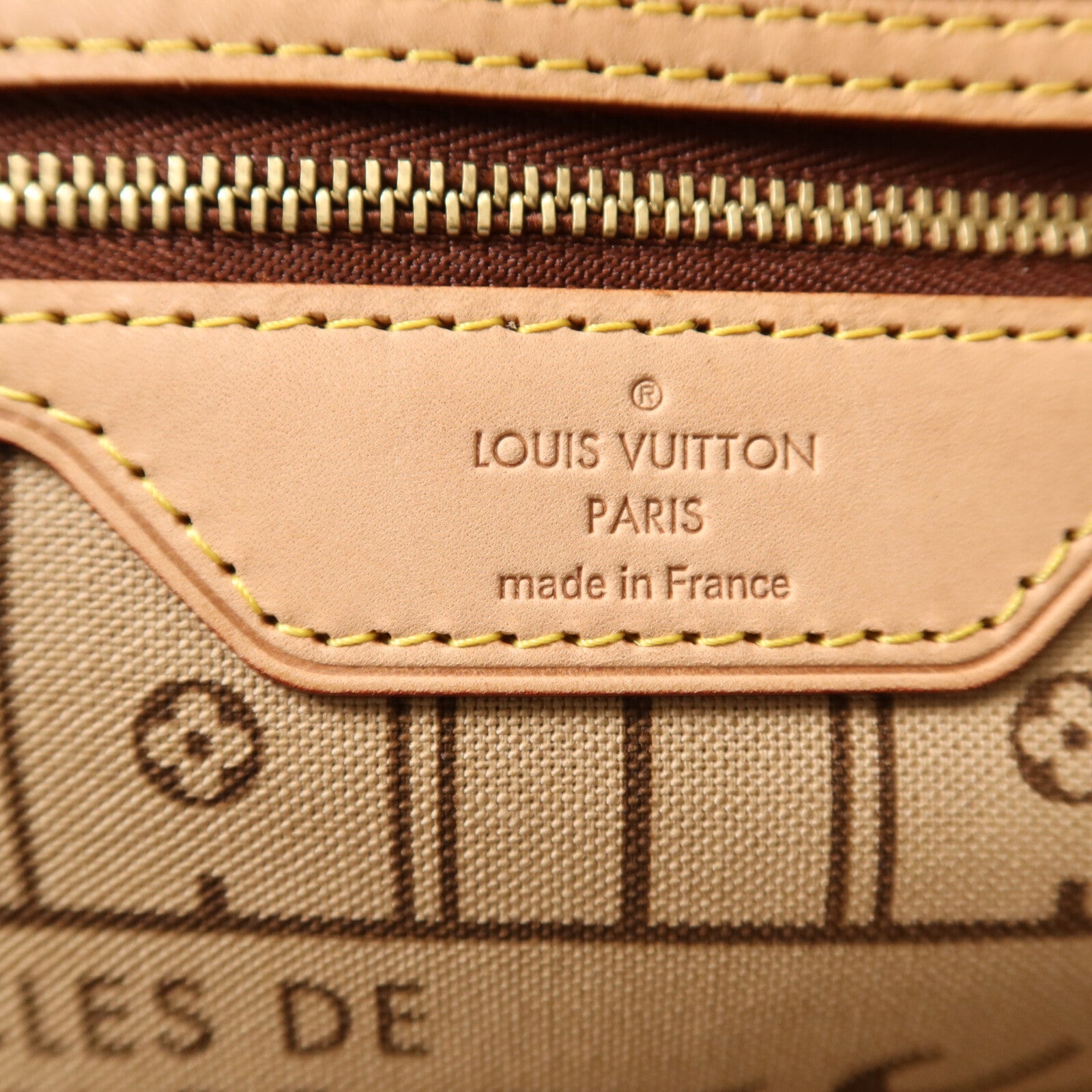 LOUIS VUITTON Monogram Neverfull GM金扣手挽袋