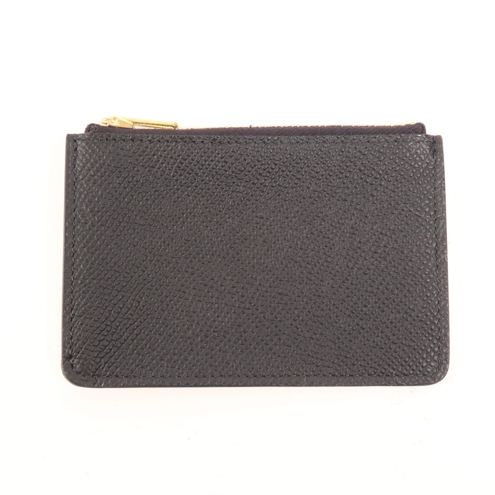 HERMES Epsom皮革Constance Slim金扣錢包Noir