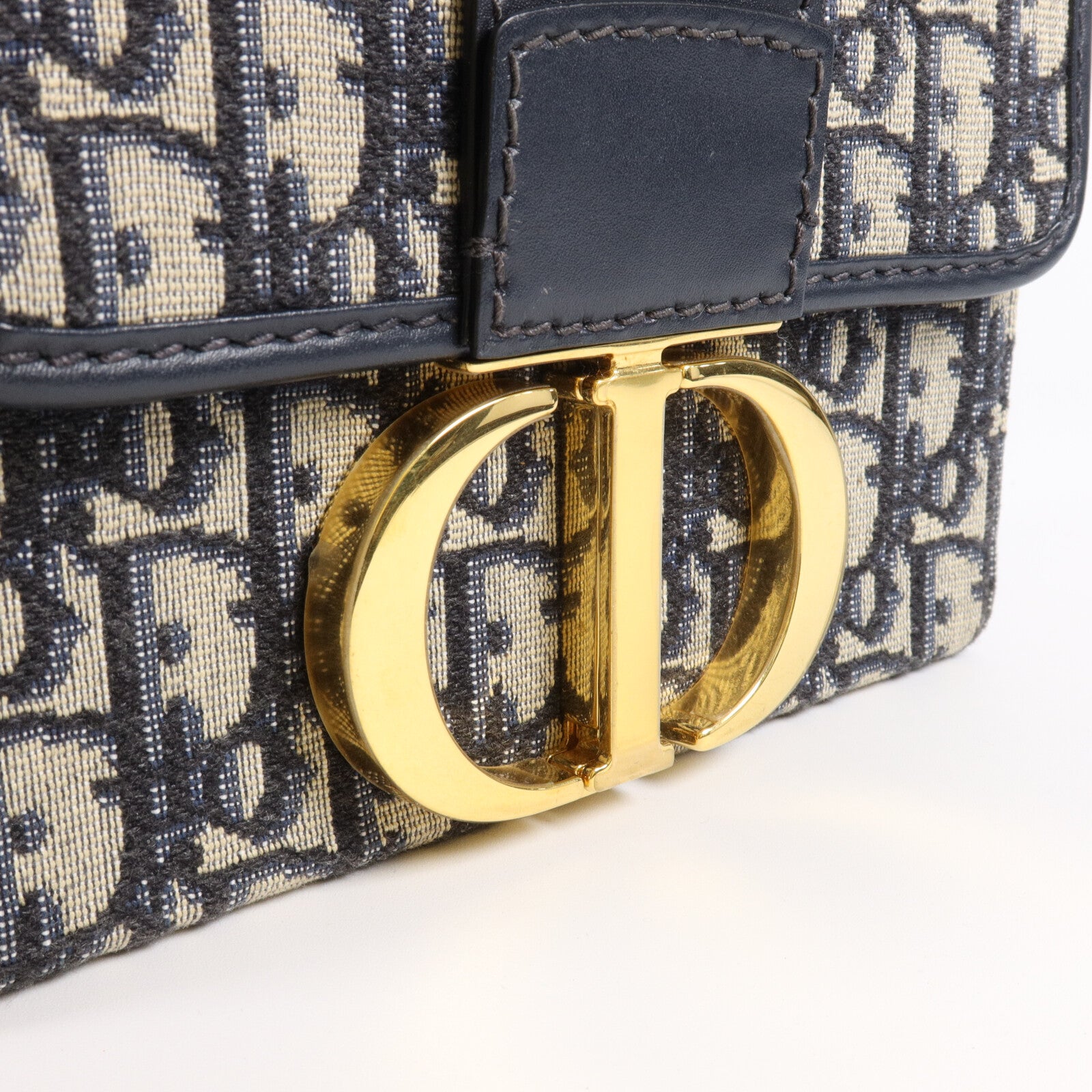 Dior 帆布/牛皮皮革30 Montaigne Box肩背袋