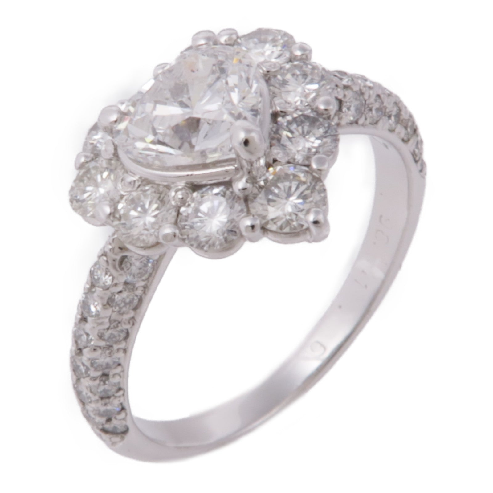 JEWELRY 【激減優惠】PT900鉑金Diamond Ring鑽石戒指US#6.5
