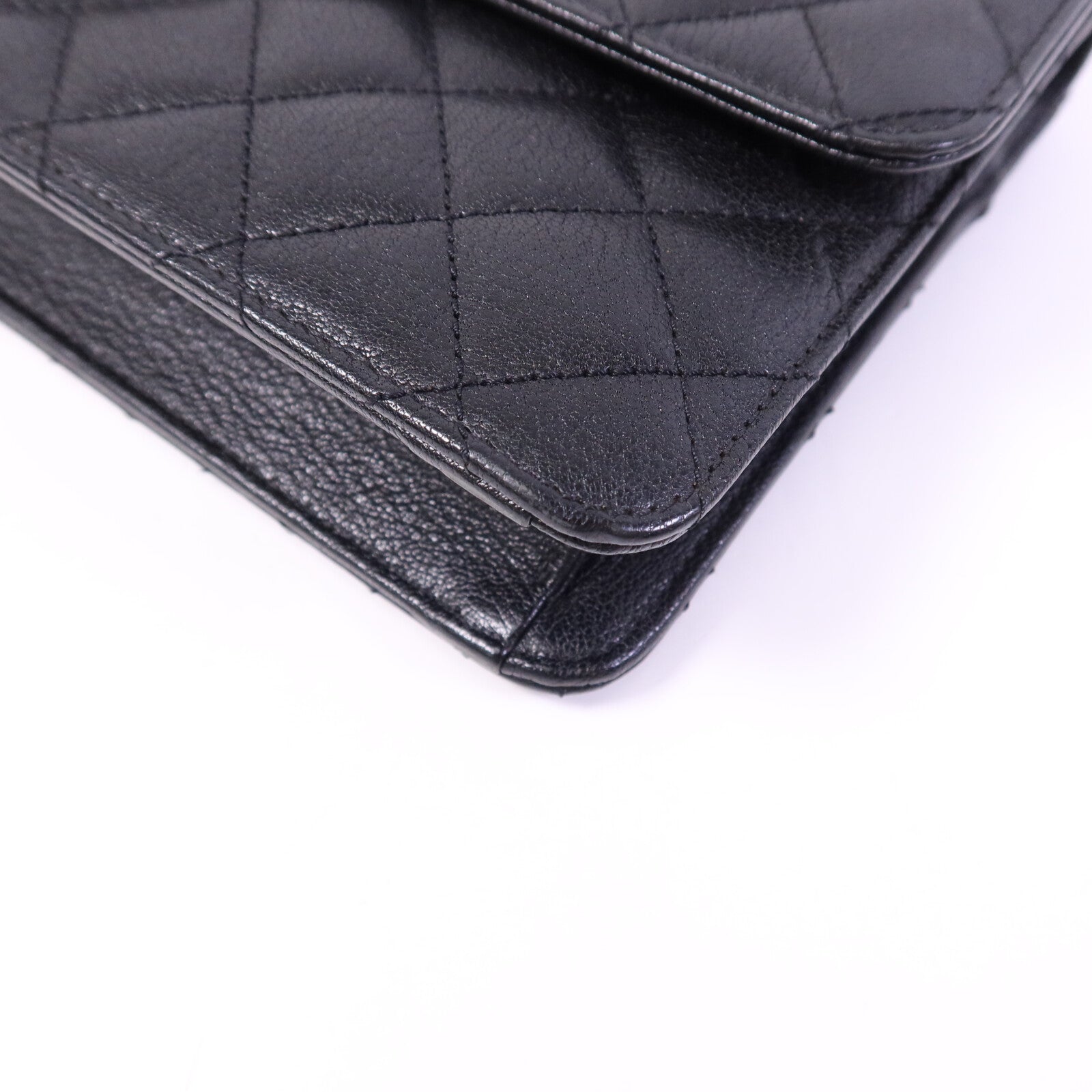 CHANEL 山羊皮皮革CC University Flap Bag鏈帶手挽肩背兩用袋