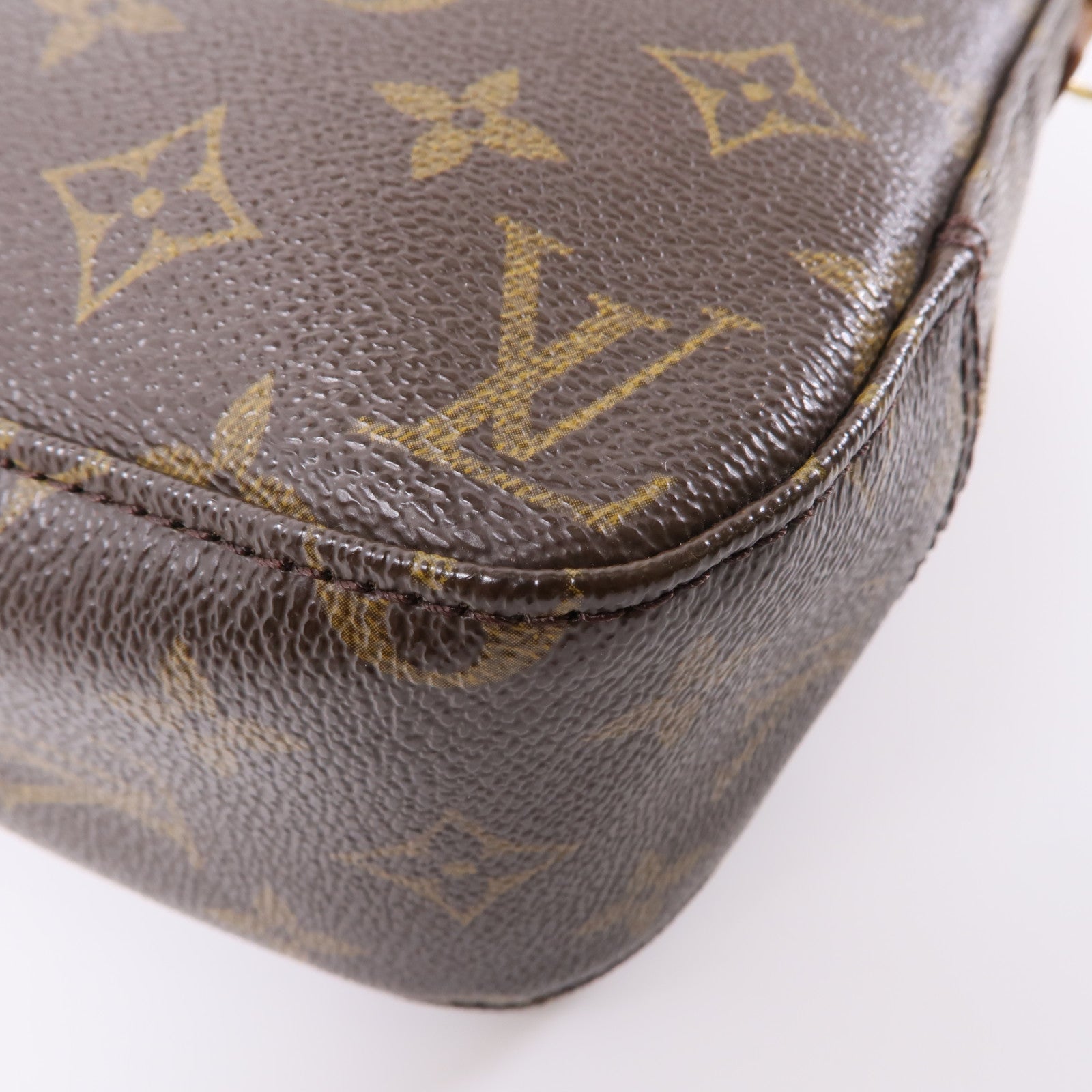 LOUIS VUITTON Monogram Spontini金扣手挽肩背兩用袋棕色