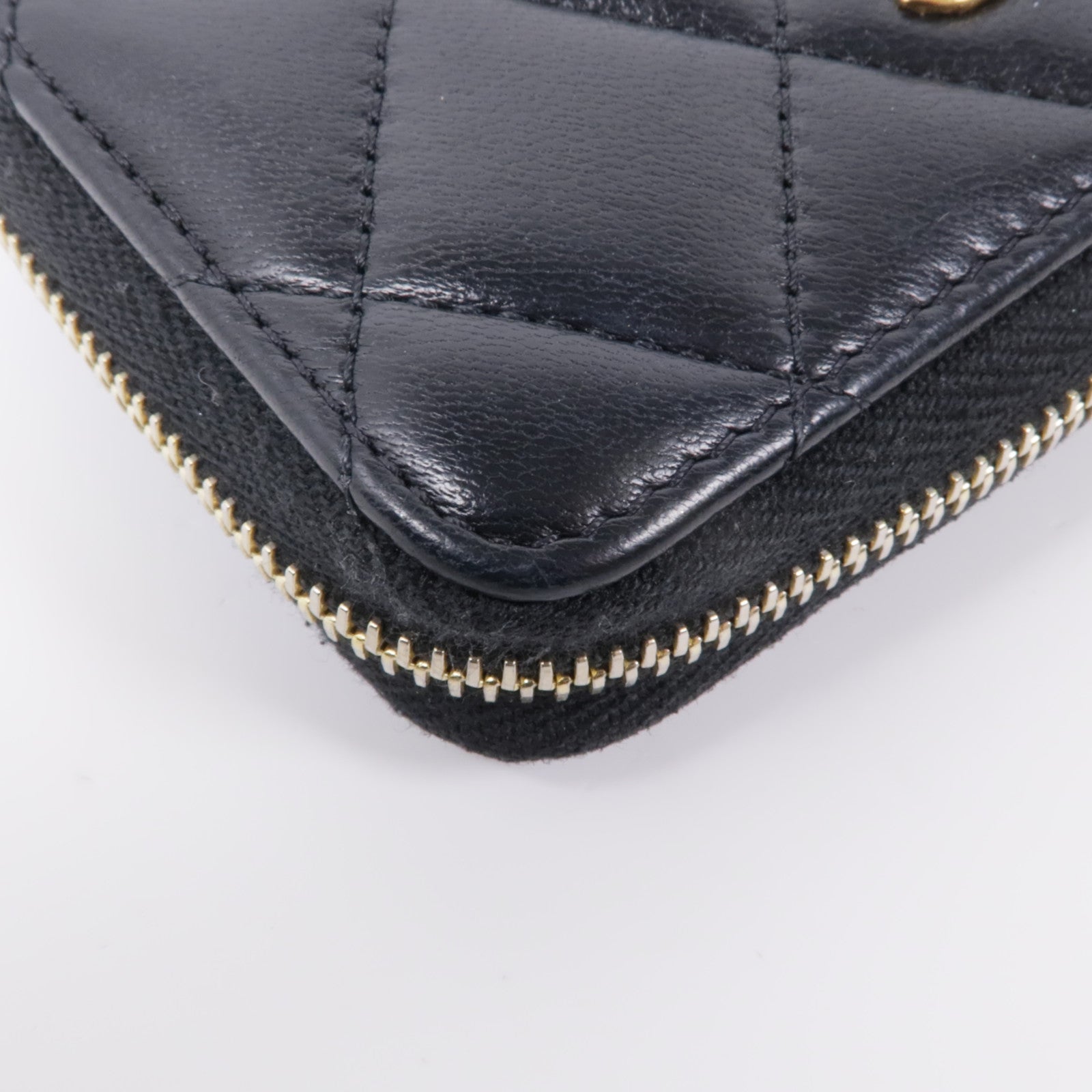 CHANEL 羊皮皮革Coin Purse金扣零錢包