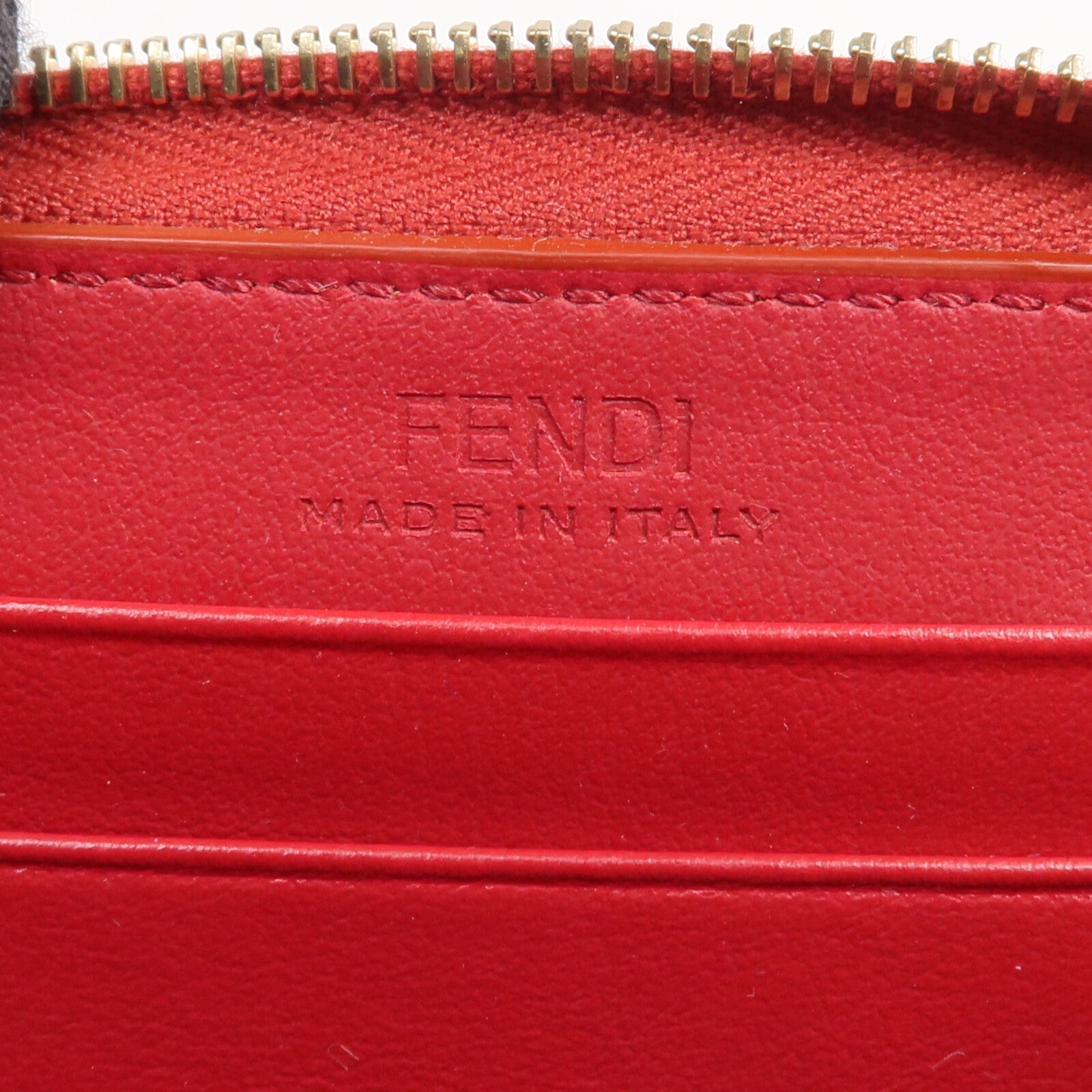 FENDI 牛皮皮革Coin/Card Case金扣零錢包/卡片套