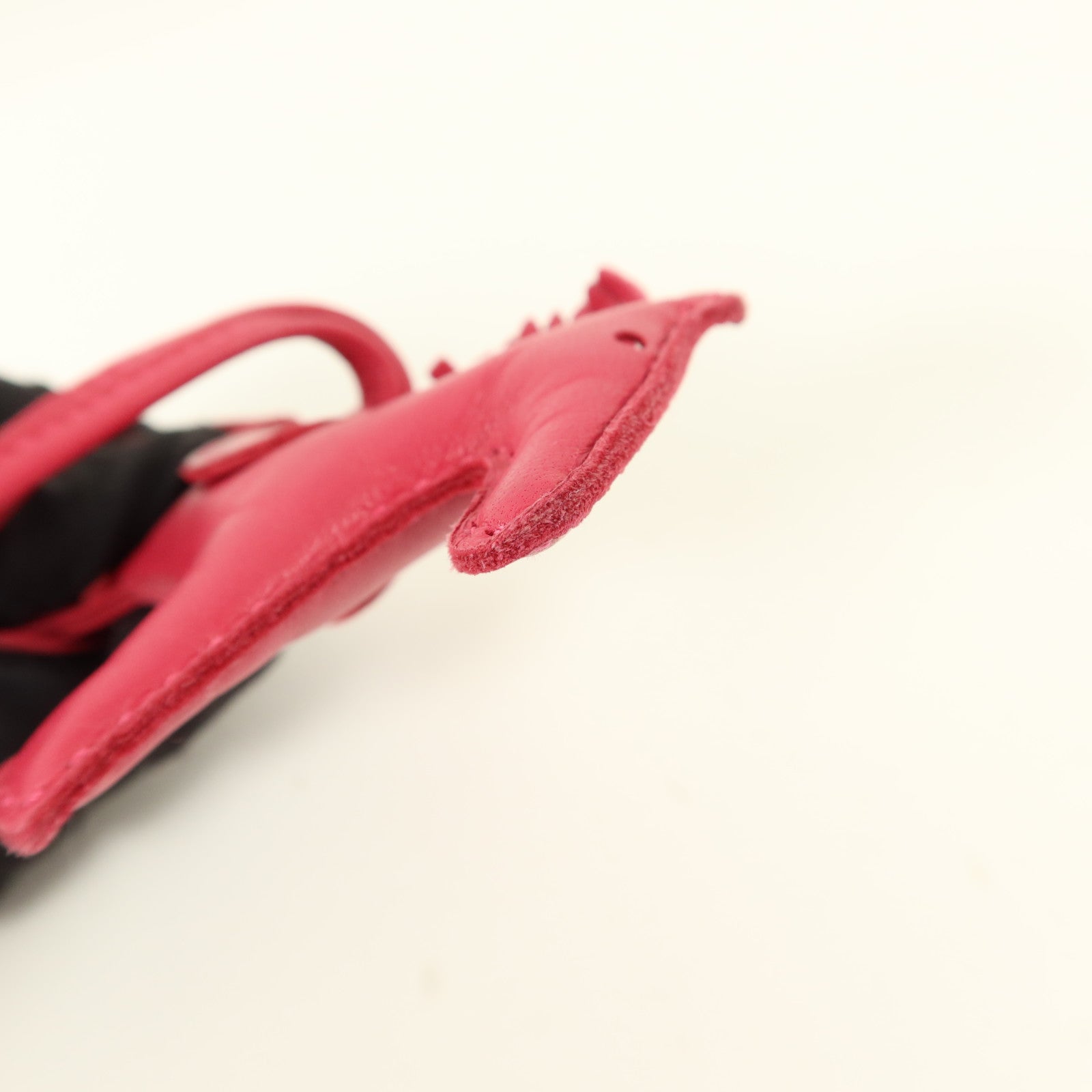 HERMES Milo皮革Rodeo PM掛飾Framboise