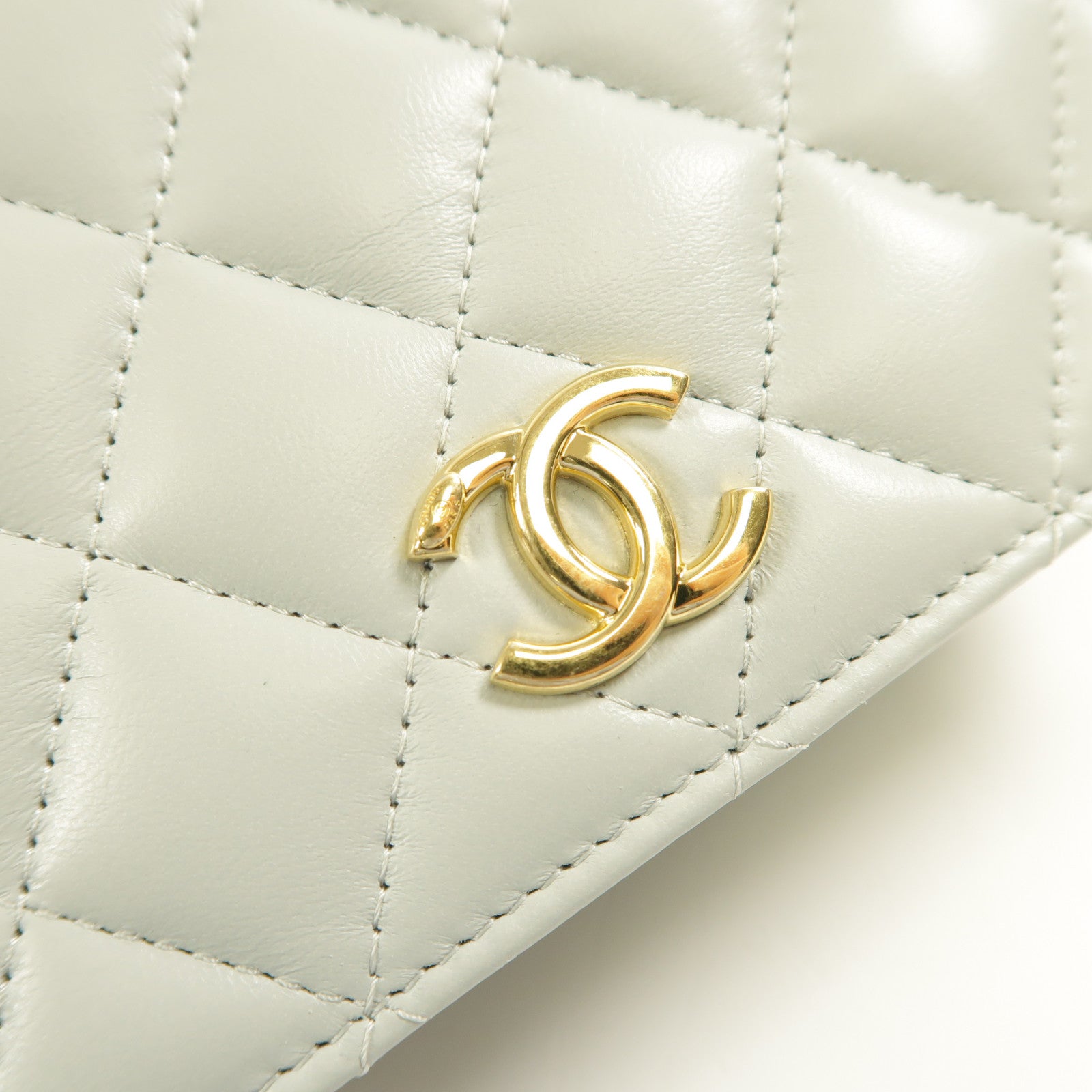 CHANEL 【激減優惠】羊皮皮革Chain Shoulder金扣鏈帶肩背袋