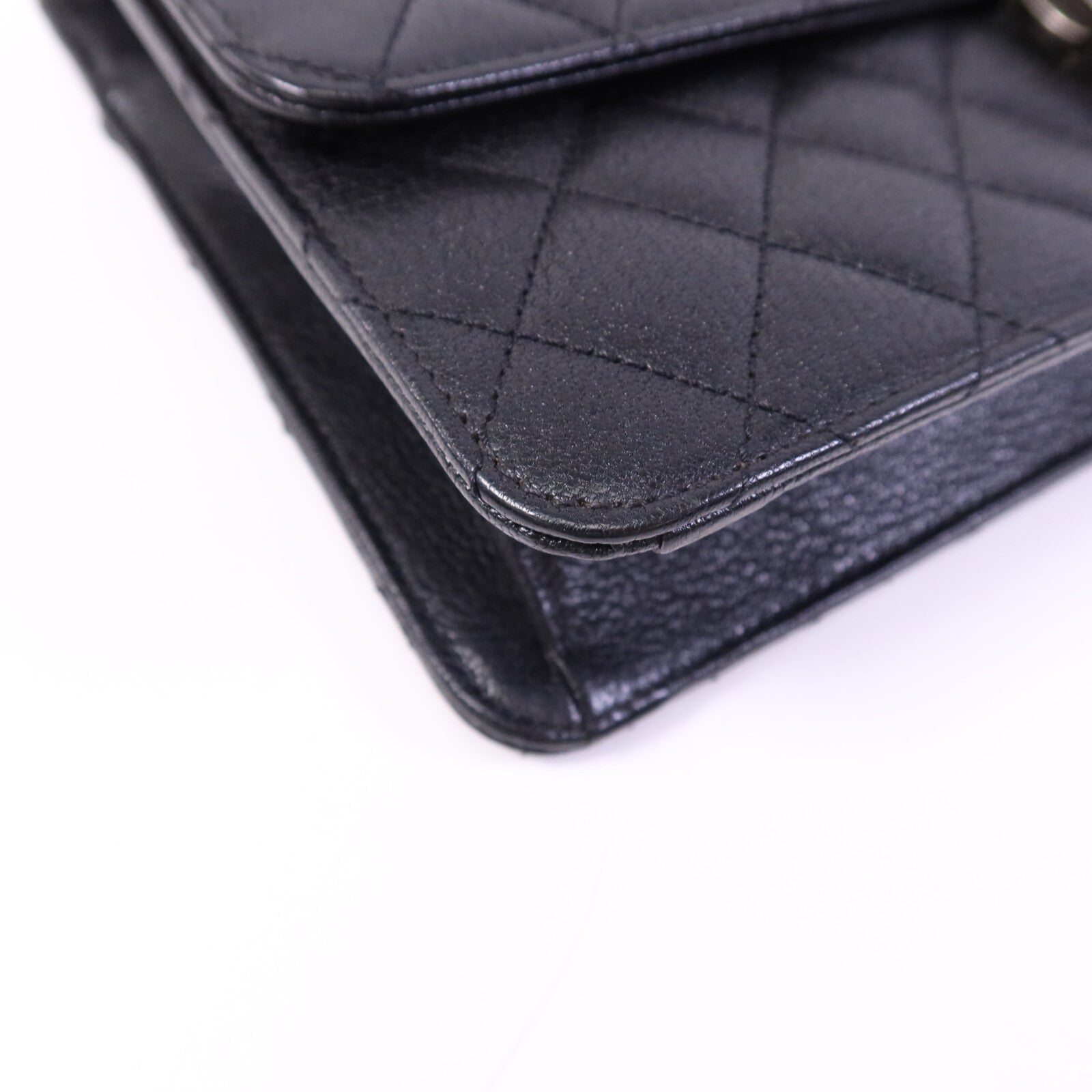 CHANEL 山羊皮皮革CC University Flap Bag鏈帶手挽肩背兩用袋