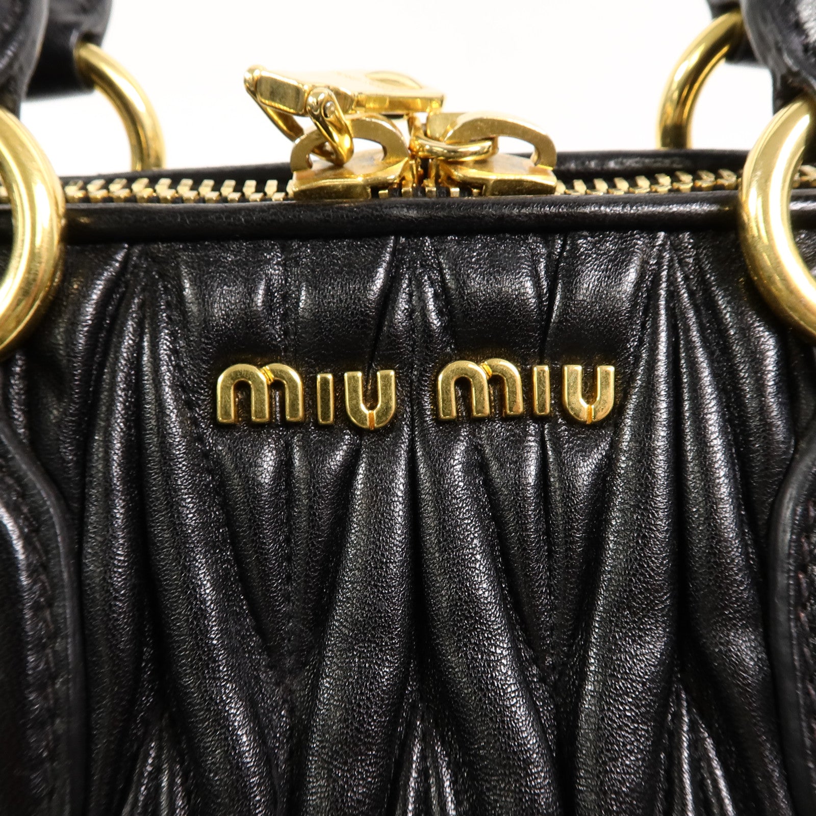 Miu Miu 羊皮皮革2 Way Shoulder手挽肩背兩用袋