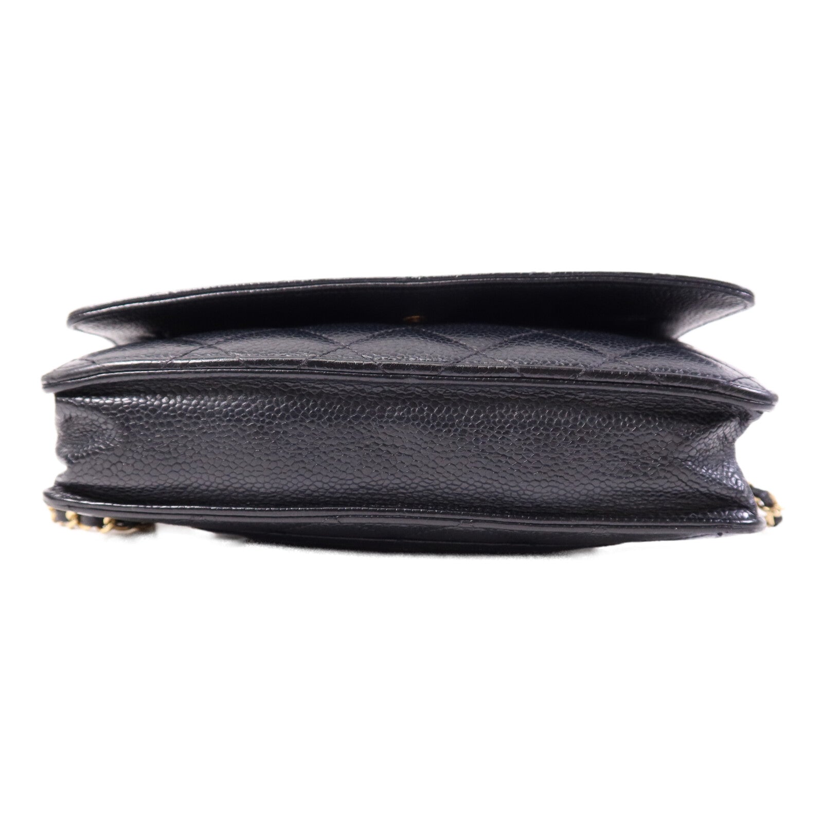 CHANEL 牛皮皮革WOC Wallet On Chain銀扣鏈帶肩背袋