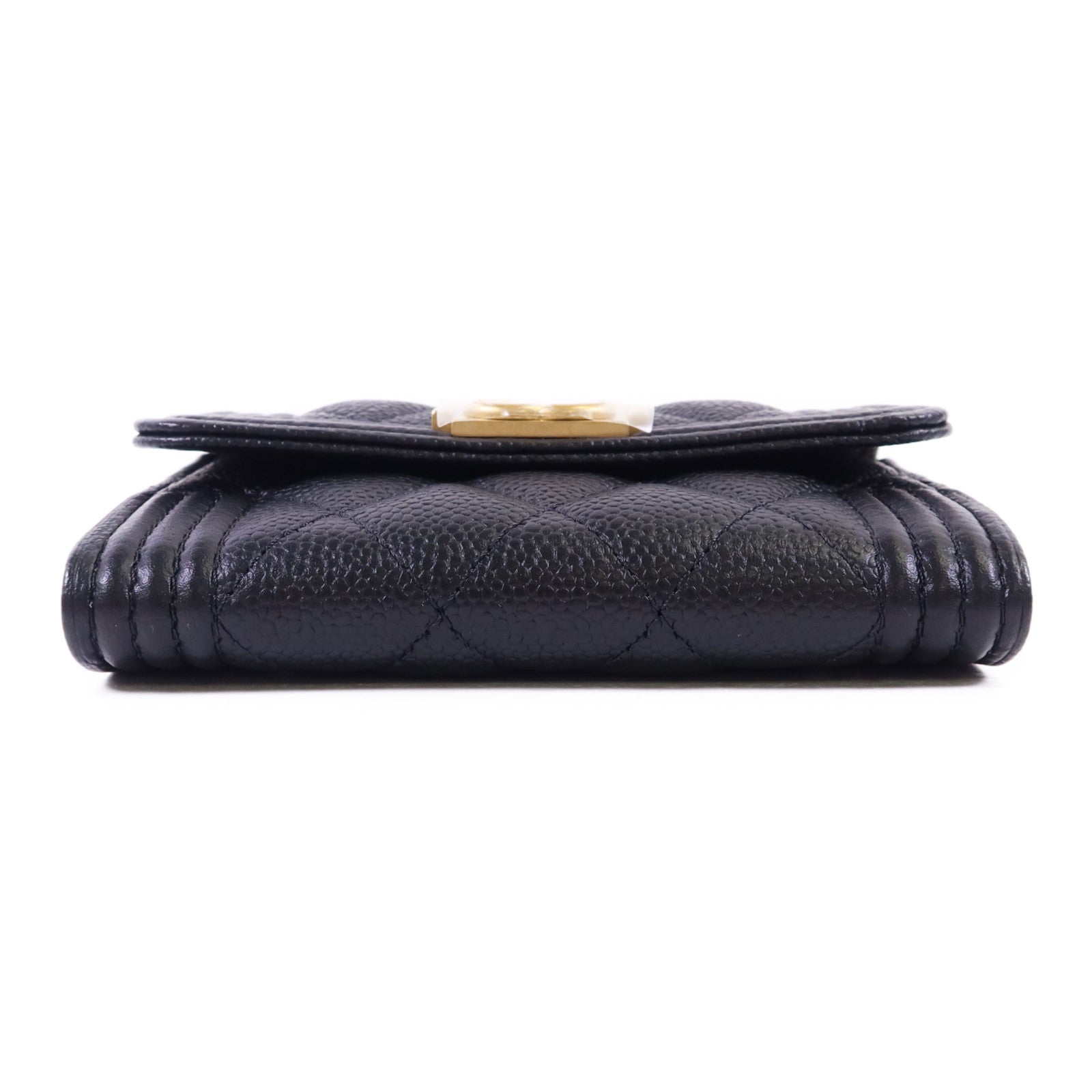 CHANEL 牛皮皮革Boy Chain Wallet金扣鏈帶肩背袋