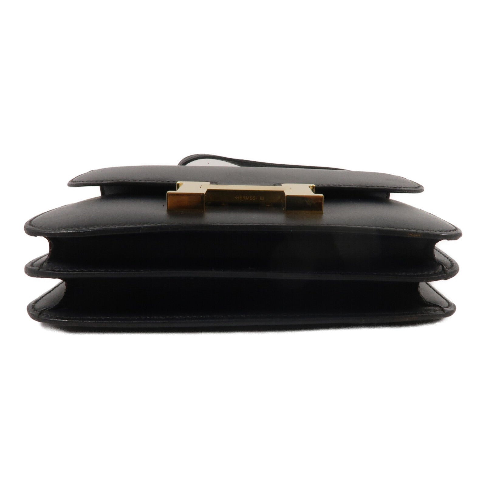 HERMES Swift皮革Constance Mini肩背袋Noir