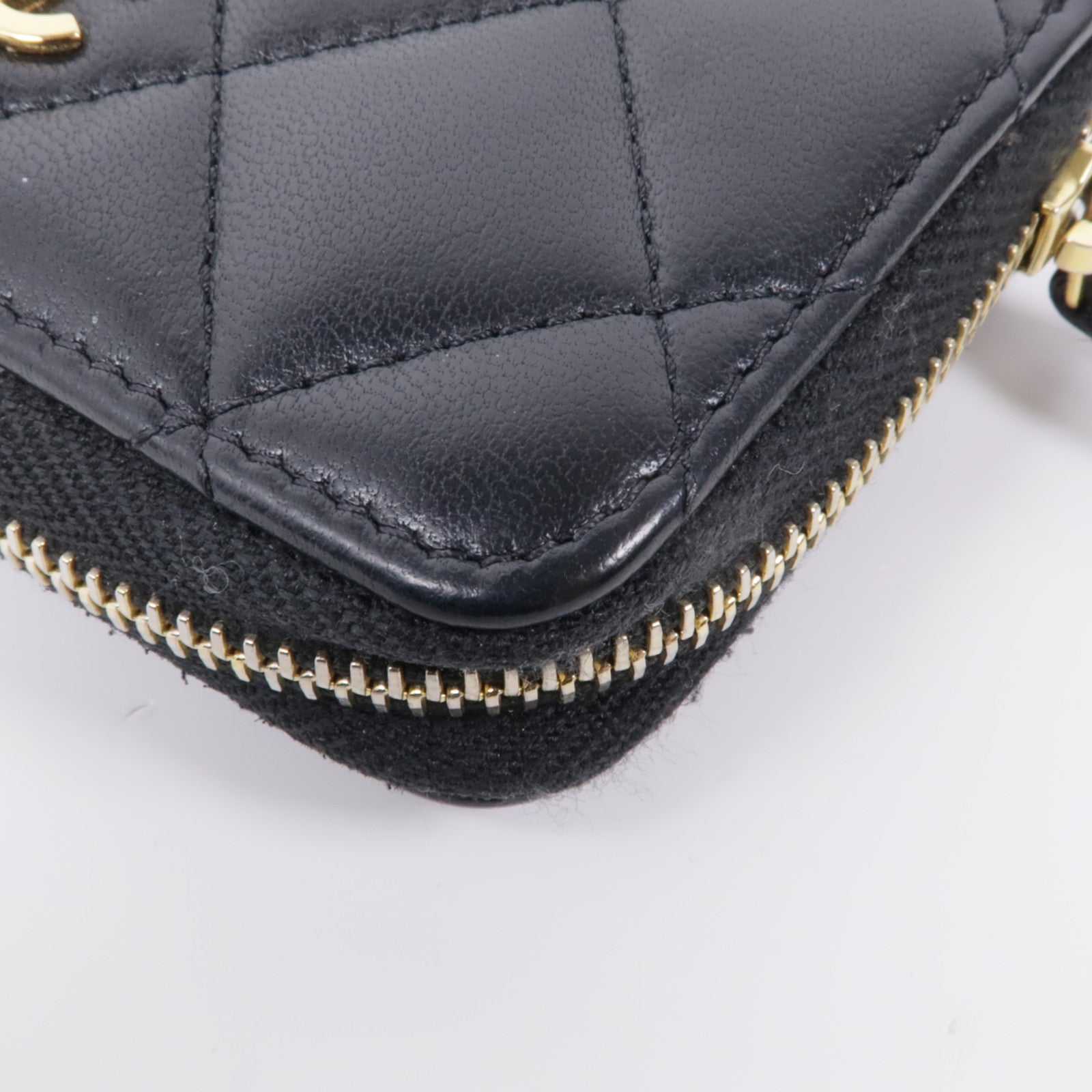CHANEL 羊皮皮革Coin Purse金扣零錢包