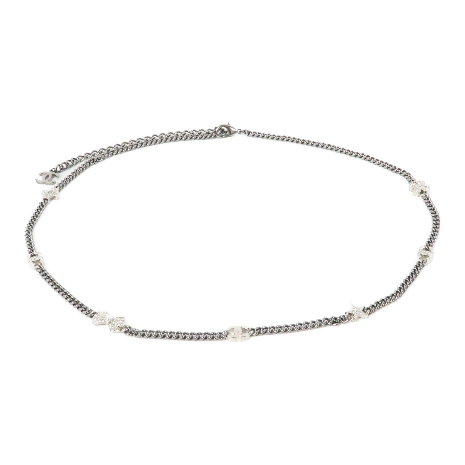 CHANEL 金屬Chain Belt銀色