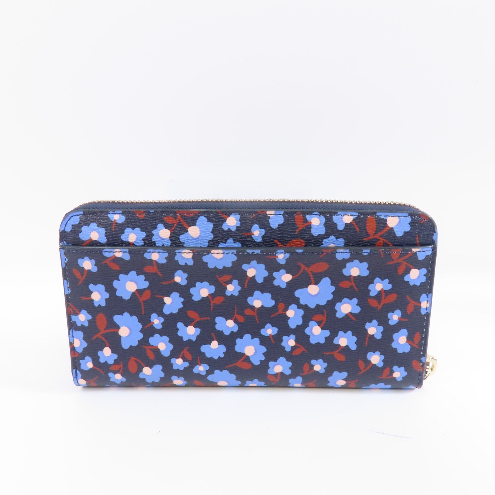 Kate Spade 【激減優惠】塗層帆布Zipped Long Wallet金扣長錢包藍色