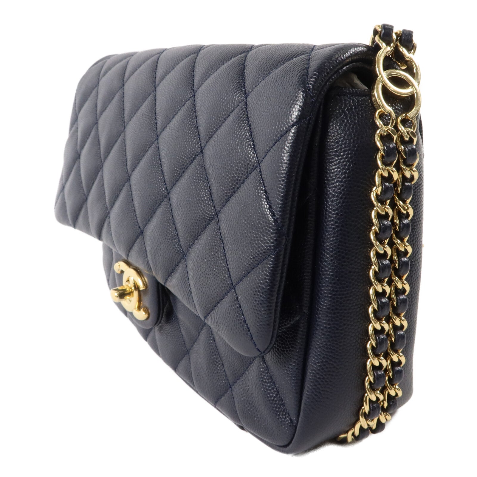 CHANEL 牛皮皮革Chain Shoulder鏈帶肩背袋