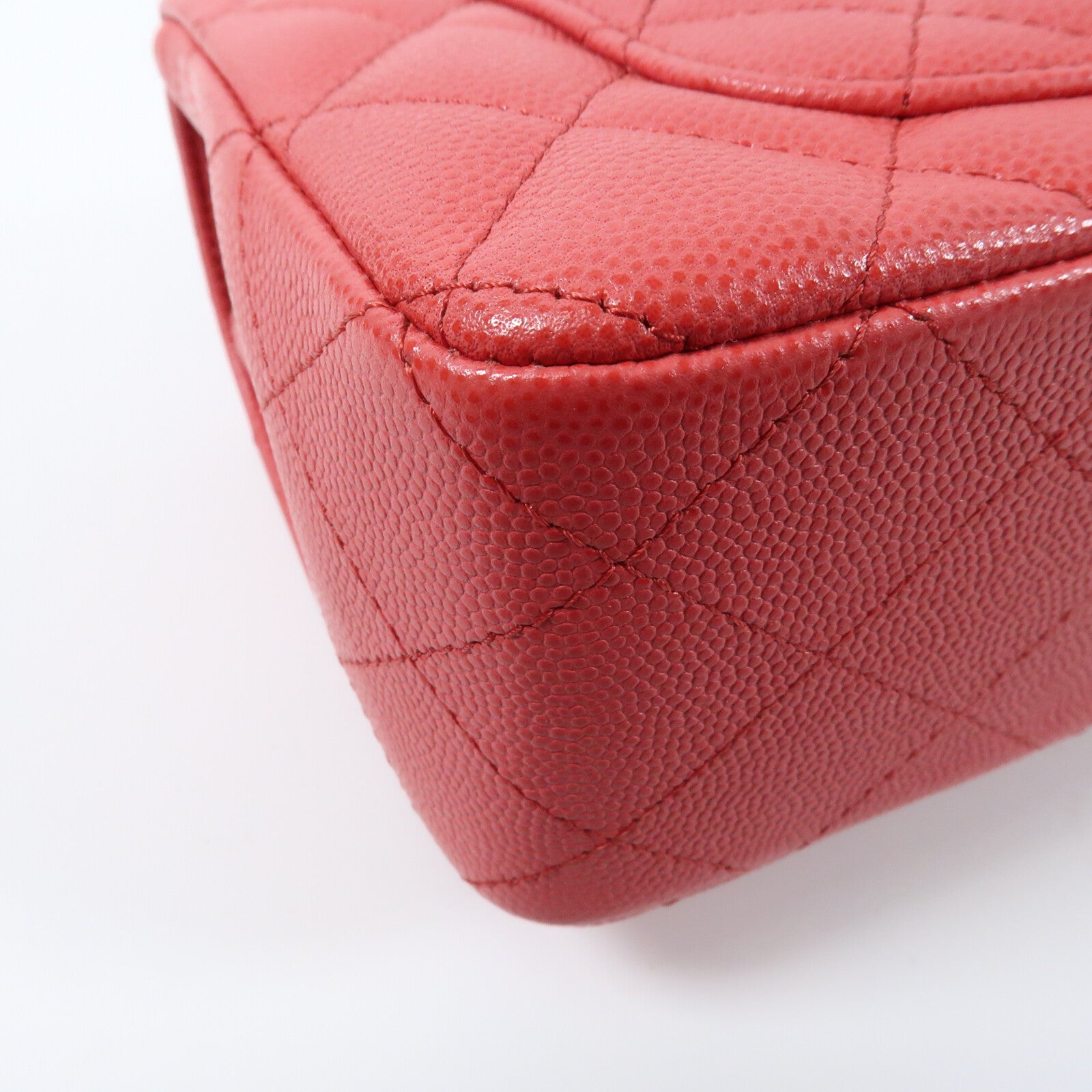 CHANEL 牛皮皮革Mini Classic 20金扣鏈帶肩背袋