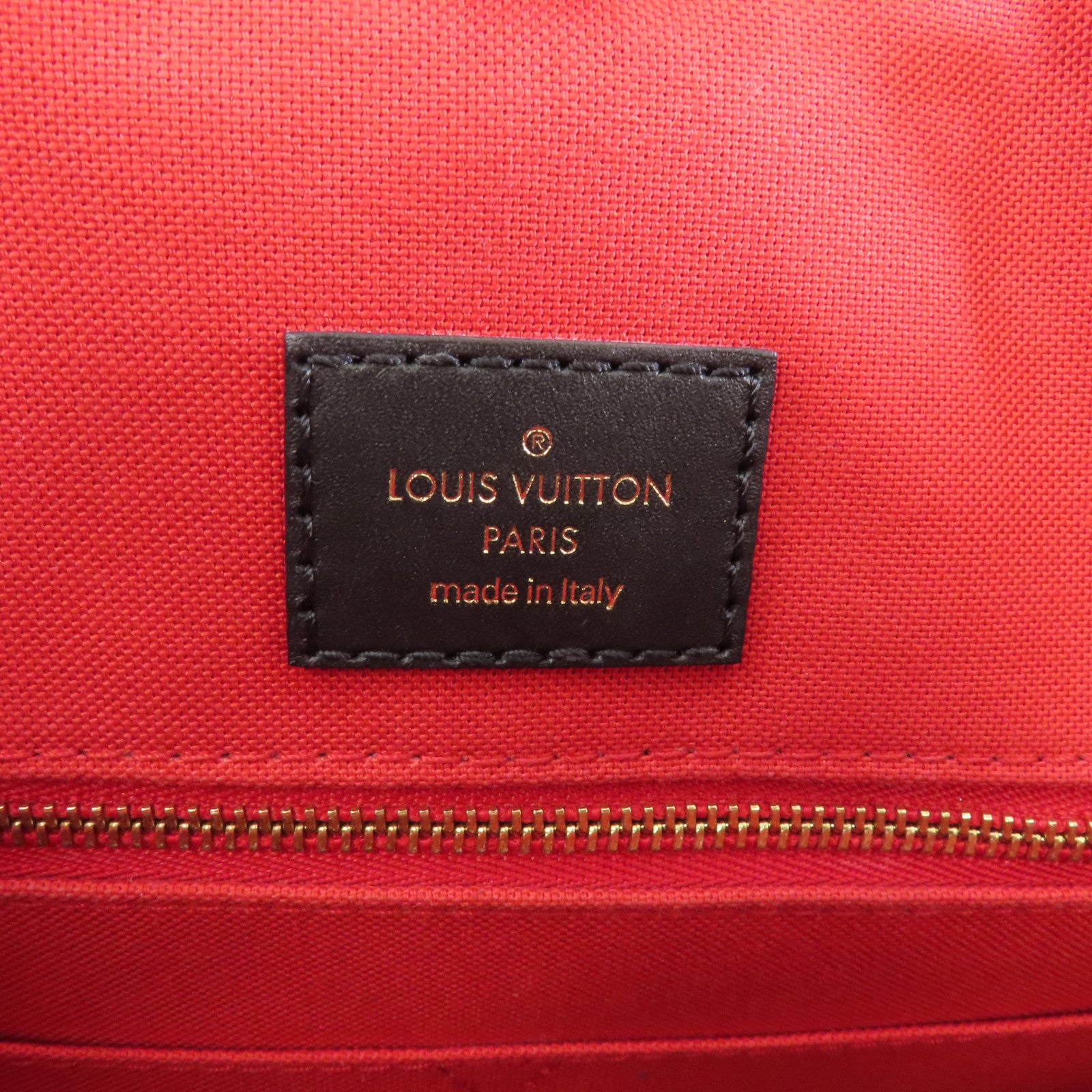 LOUIS VUITTON Monogram Giant On The Go MM金扣手挽肩背兩用袋啡色