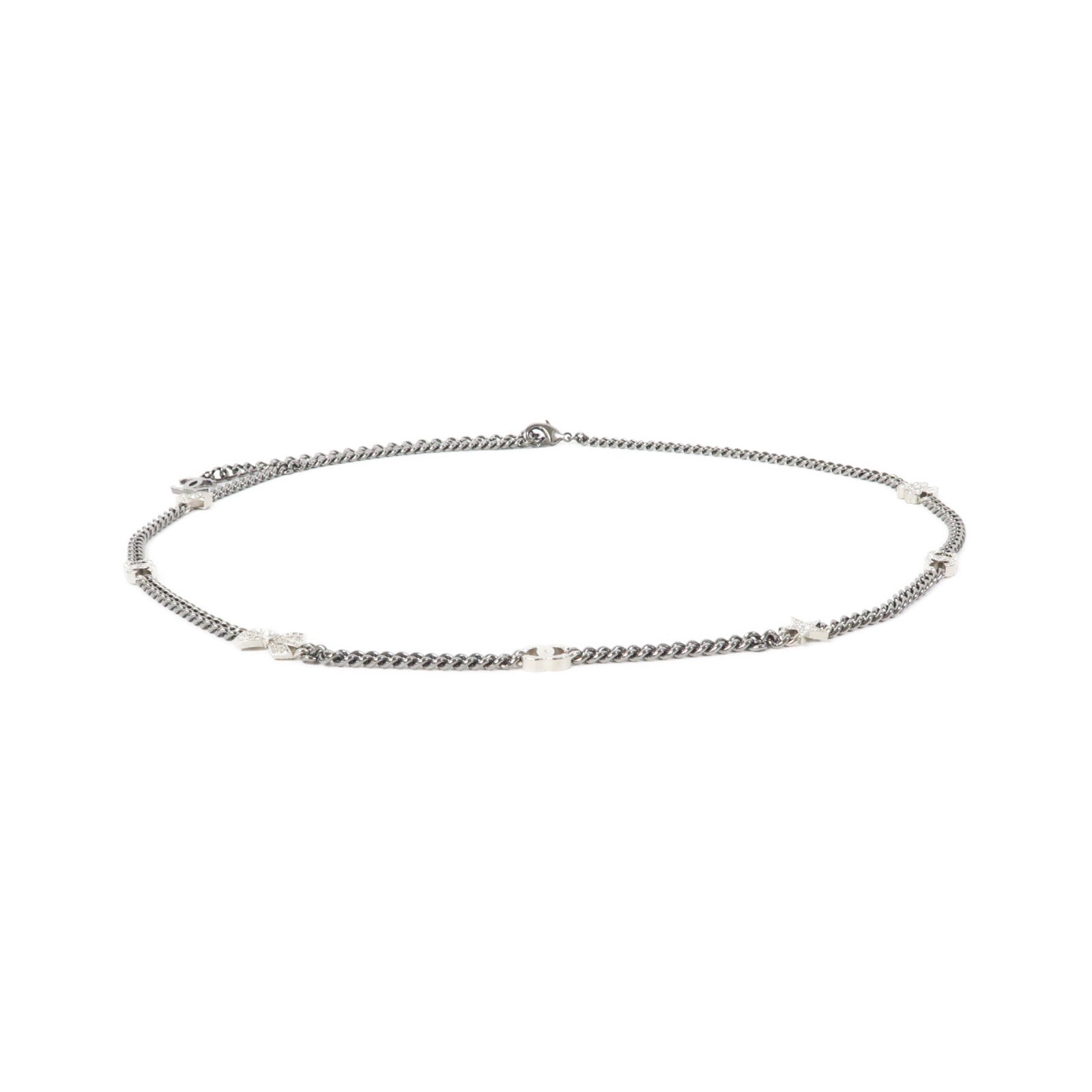 CHANEL 金屬Chain Belt銀色